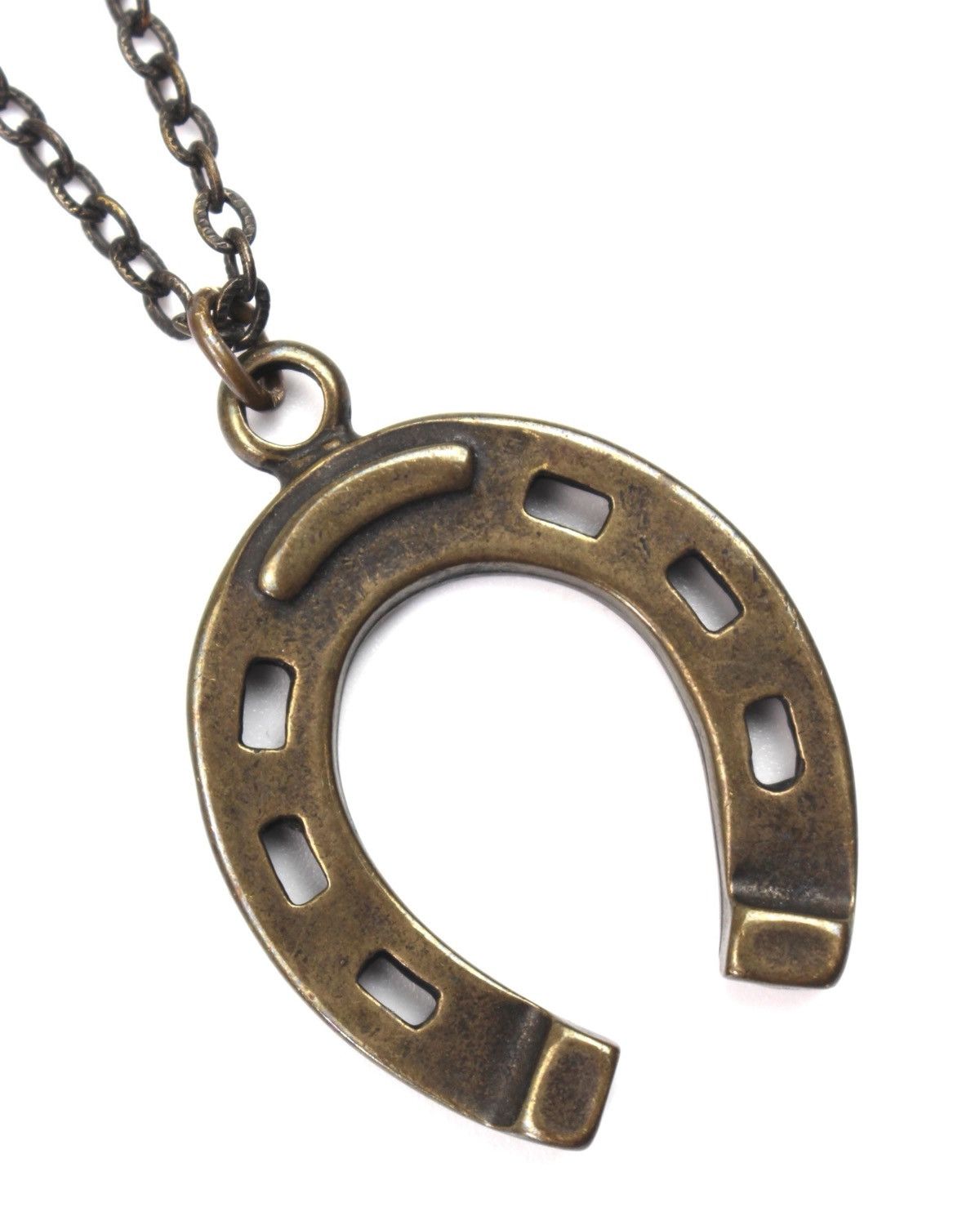 Hysteric Glamour 1990S JAPANESE MADE LUCKY HORSESHOE WESTERN BRASS NECKLACE Size ONE SIZE - 3 Thumbnail