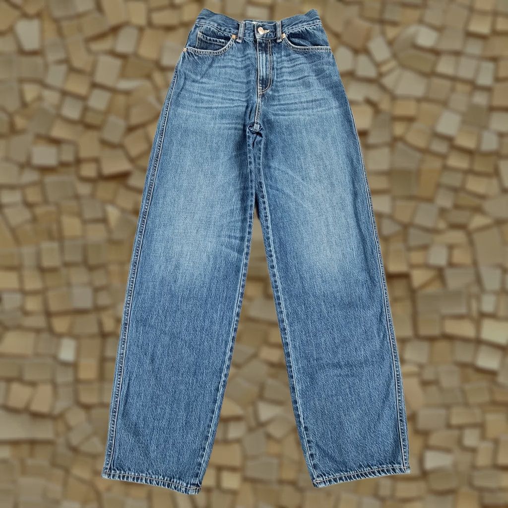 Vintage VINTAGE True NYC Womens Jeans Blue W25 L31 High Rise Relaxed Fit Denim Size 42" / US 20 - 1 Thumbnail