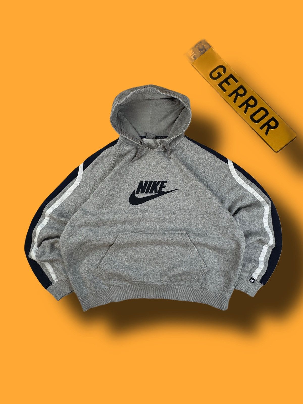 Nike × Vintage NIKE VINTAGE CENTER LOGO OVERSIZE BOXY HOODIE Size US XL / EU 56 / 4 - 1 Thumbnail