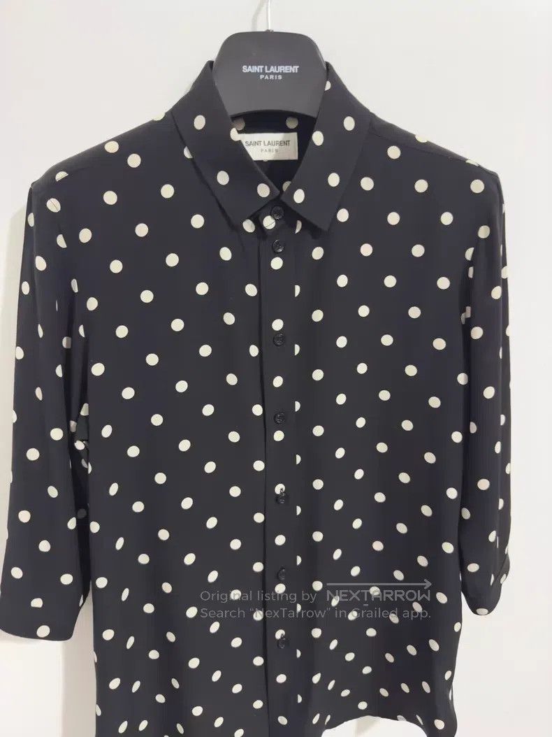 Saint Laurent Paris Saint Laurent Paris Size 37 Mulberry Silk Black and White Size US S / EU 44-46 / 1 - 3 Thumbnail