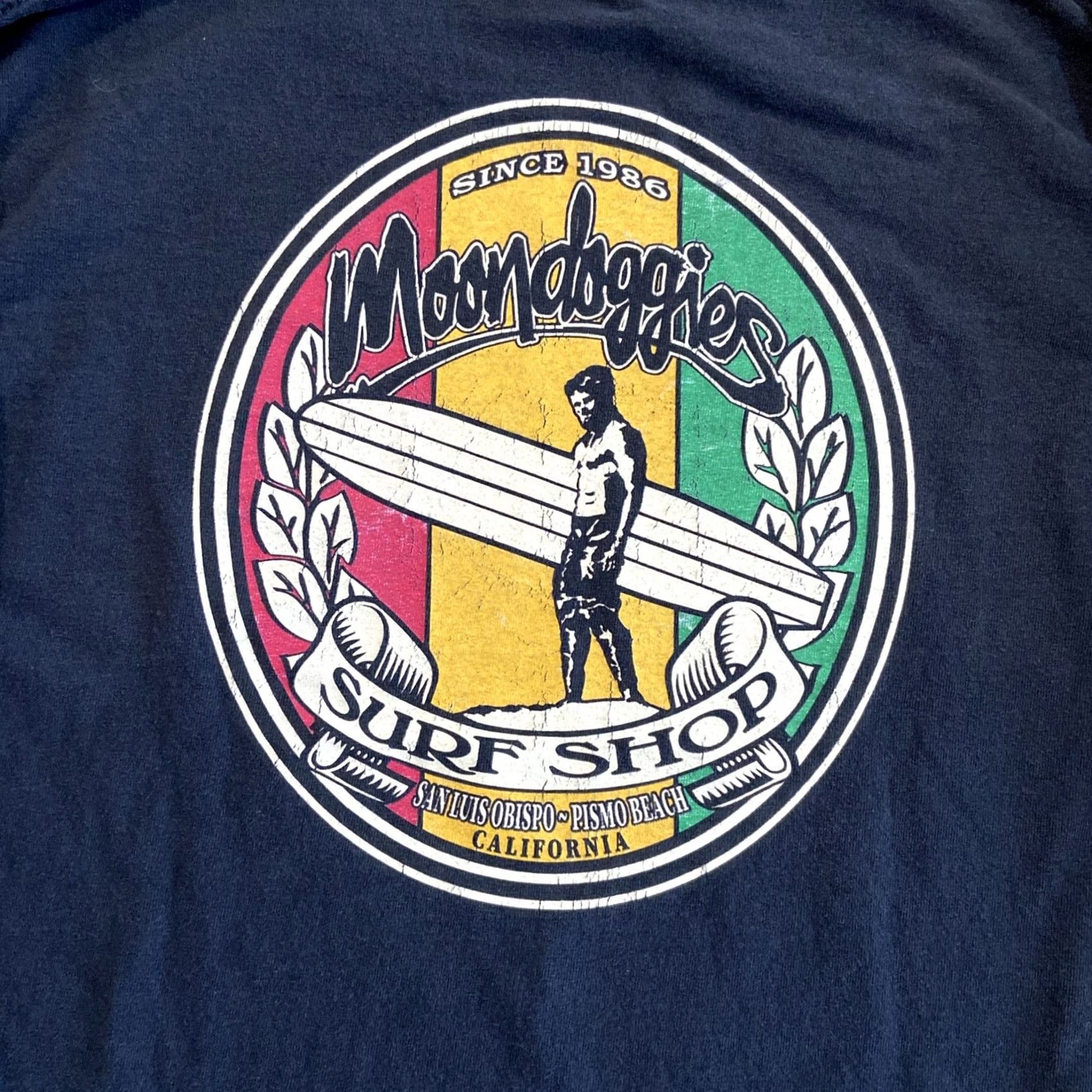 Vintage VINTAGE Moondoggies OG Beach Club Mens T Shirt Long Sleeve Crew Neck S Black 90s Beach California Grunge Distressed Size US S / EU 44-46 / 1 - 7 Thumbnail