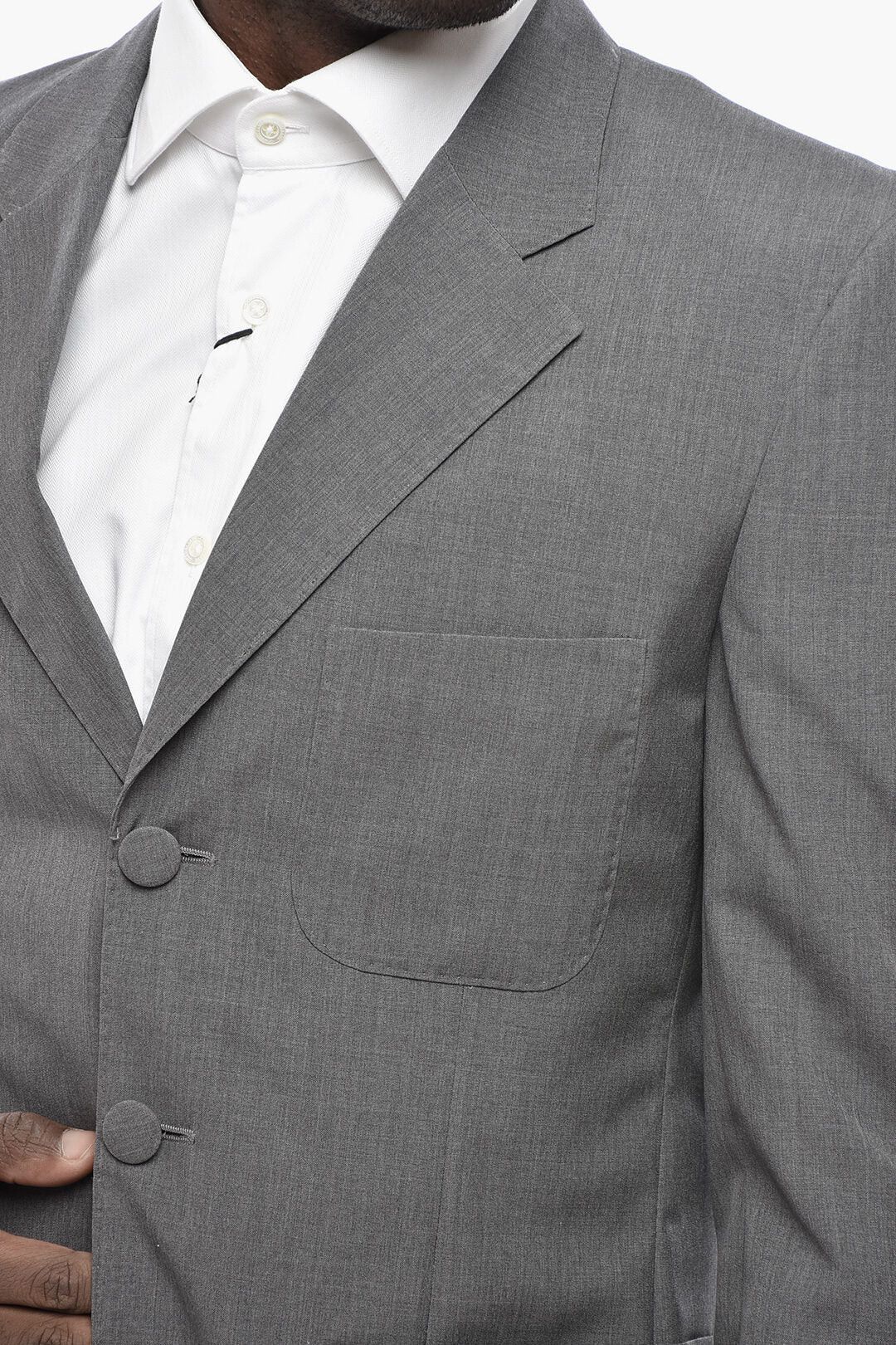 Givenchy og1mm0326 Single-Breasted Wool Blazer in Grey Size US M / EU 48-50 / 2 - 3 Thumbnail