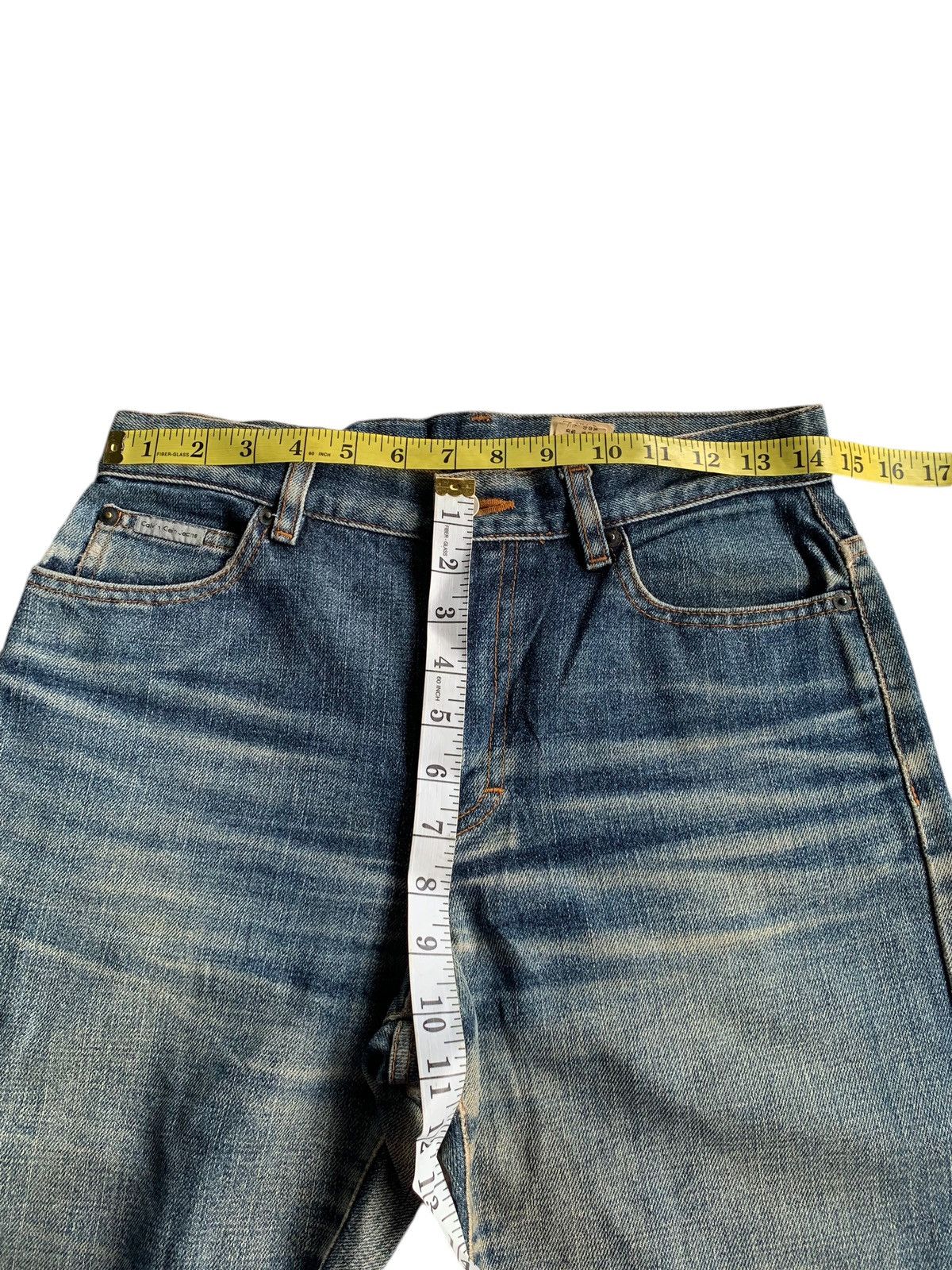 Japanese Brand × Kapital × Vintage Flare Calvin Klein Jeans Punk Style Faded Distressed Denim Size US 29 - 15 Thumbnail
