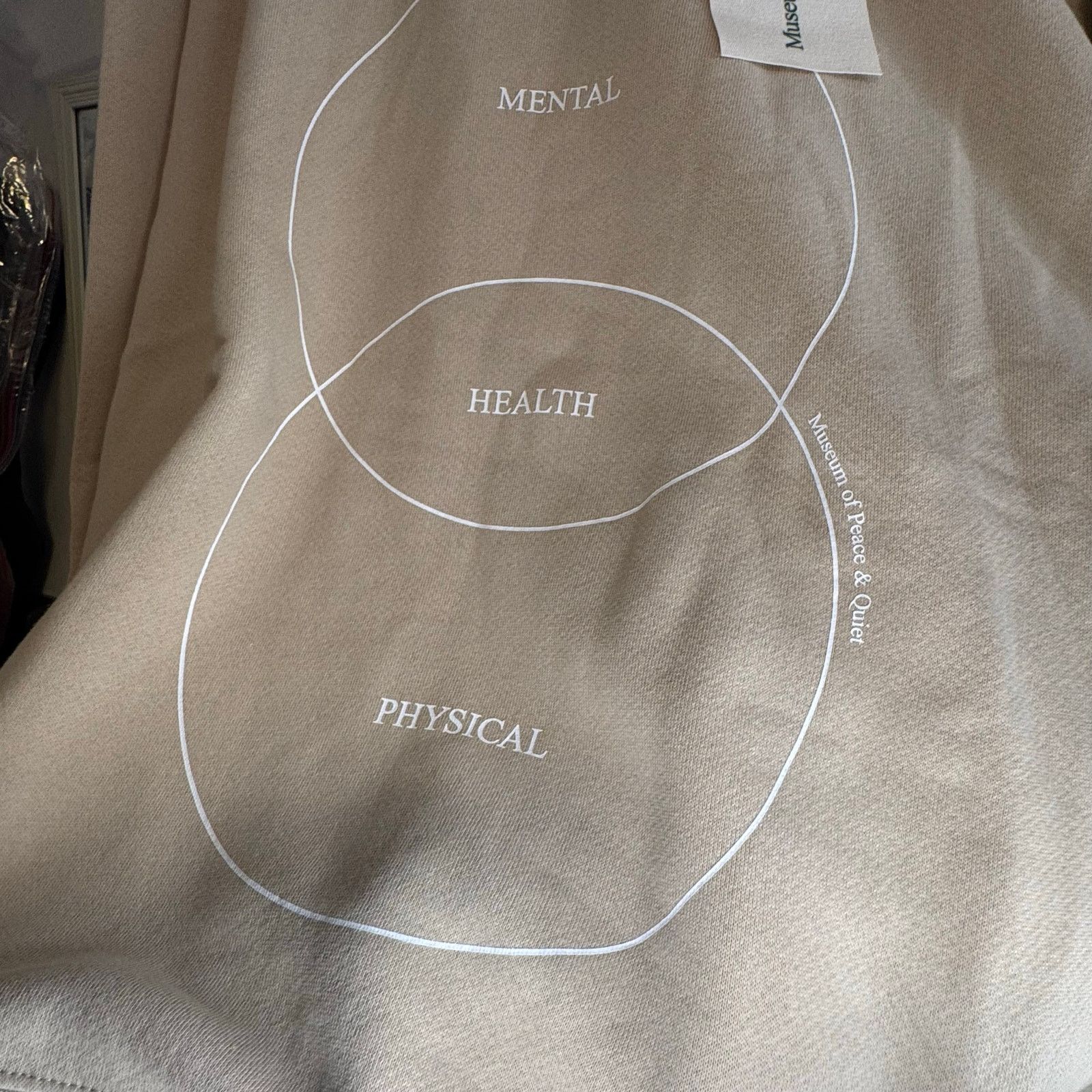 Museum of Peace & Quiet × Museum of Peace and Quiet •NWT• Museum of Peace & Quiet Health Taupe Crewneck • Large Size US L / EU 52-54 / 3 - 8 Thumbnail
