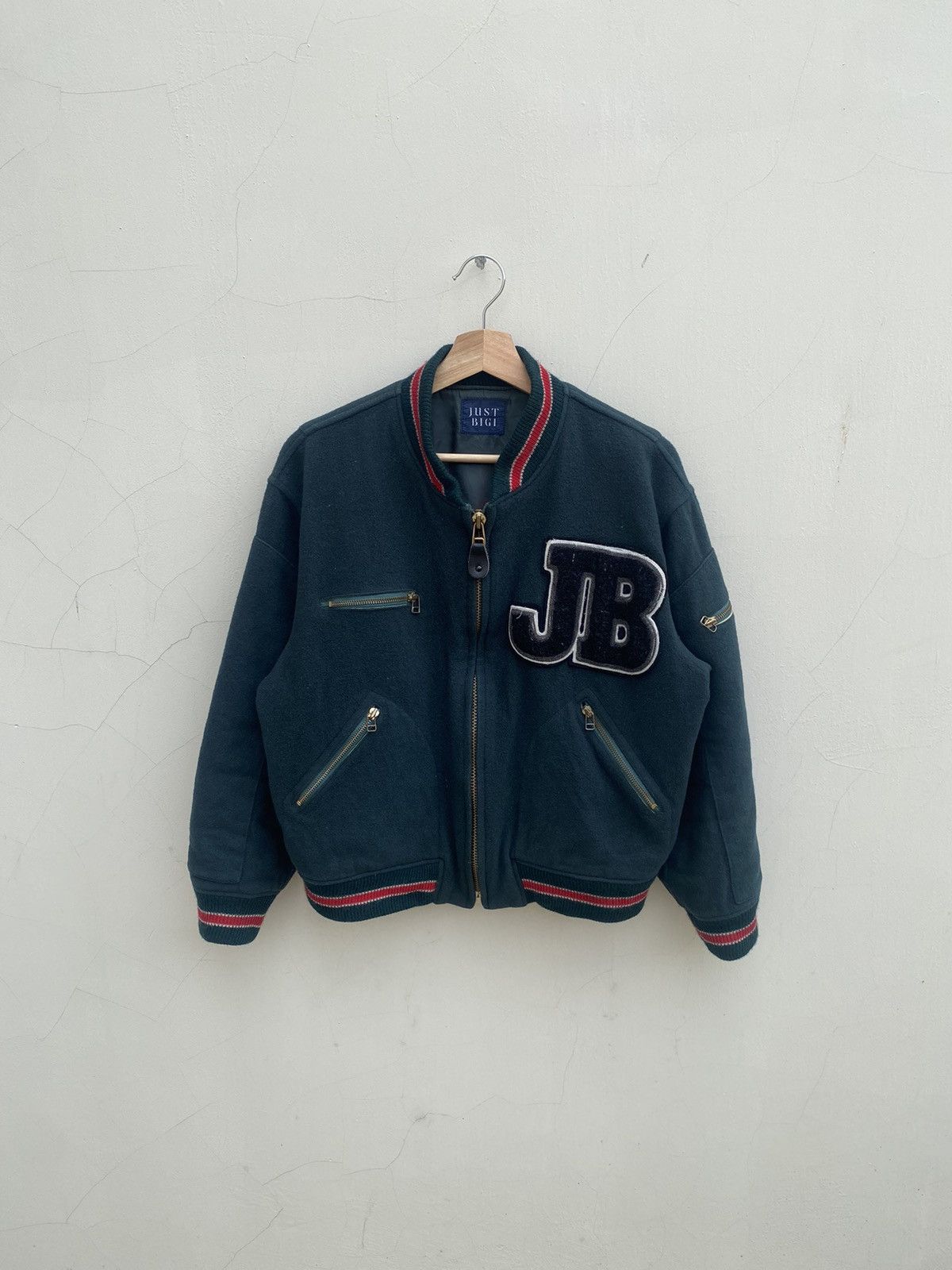 BUFFALO BOBS 1980s Just Bigi - Wol Boxy Varsity Jacket Size US M / EU 48-50 / 2 - 1 Thumbnail