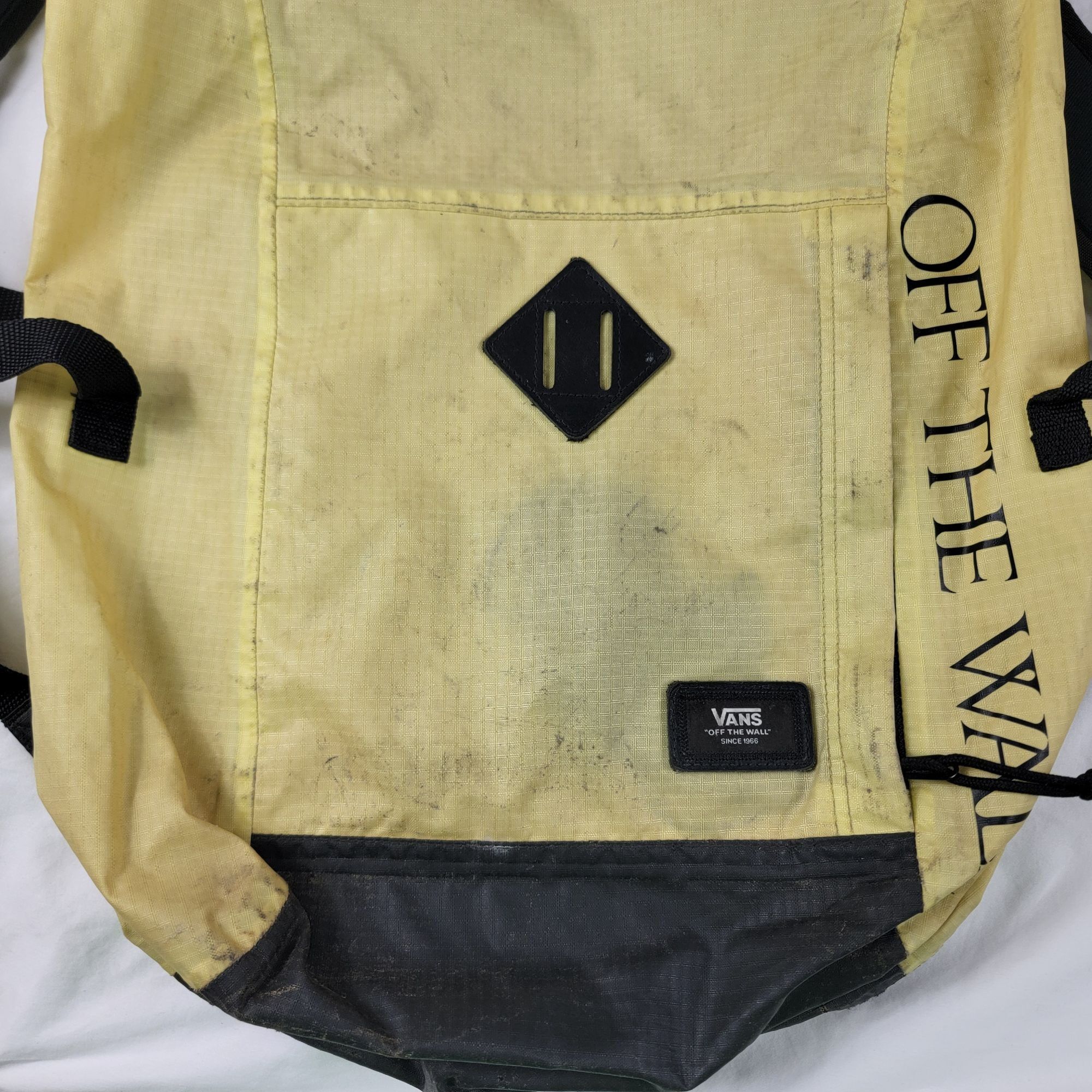 Vans Vans Yellow Roll Top Backpack Hiking Camping Trails Outdoors Size ONE SIZE - 4 Thumbnail