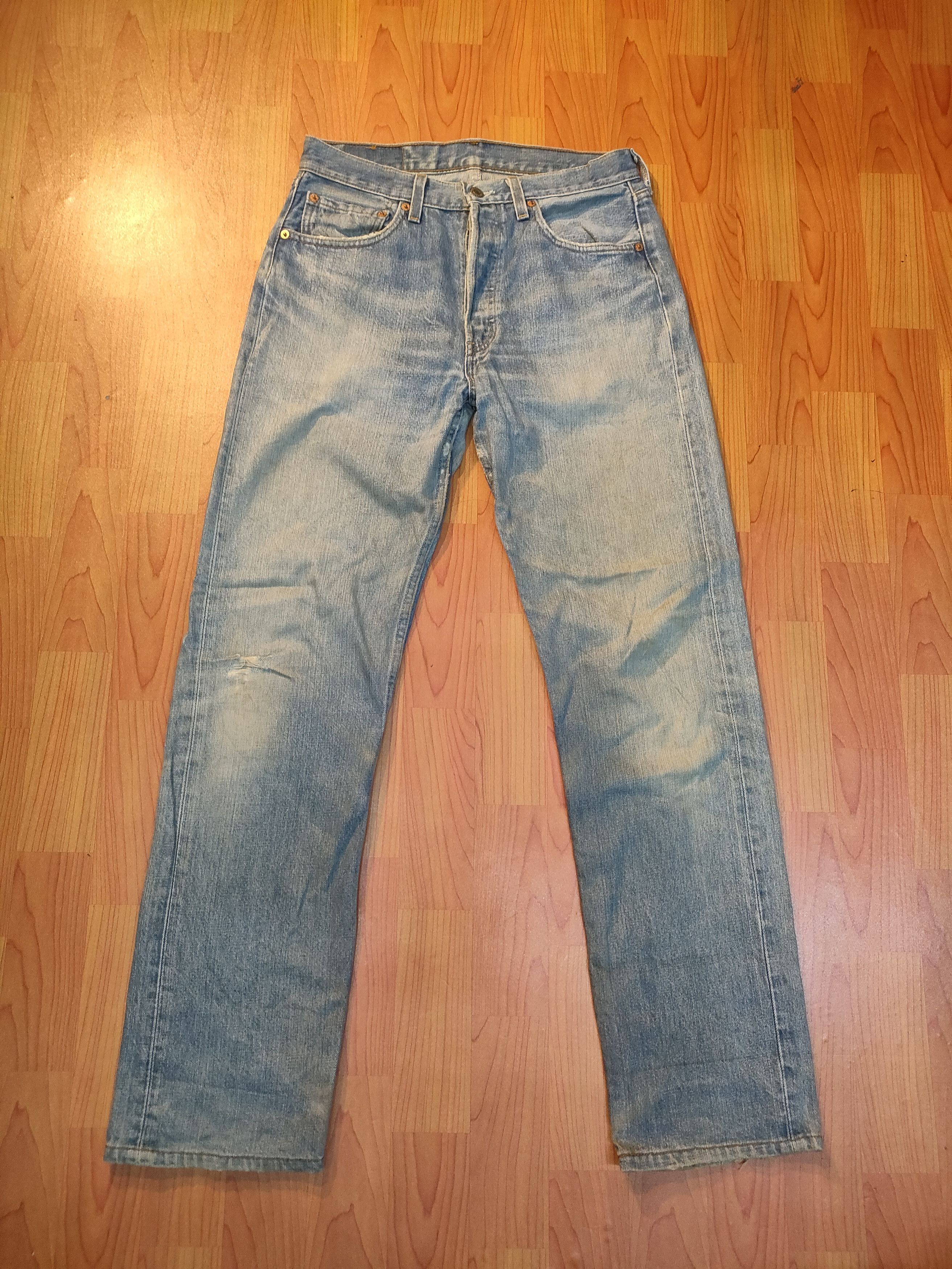 Levi's Vintage Clothing × Vintage Distressed Vintage 90s Levis 501 Jeans Size US 31 - 1 Thumbnail