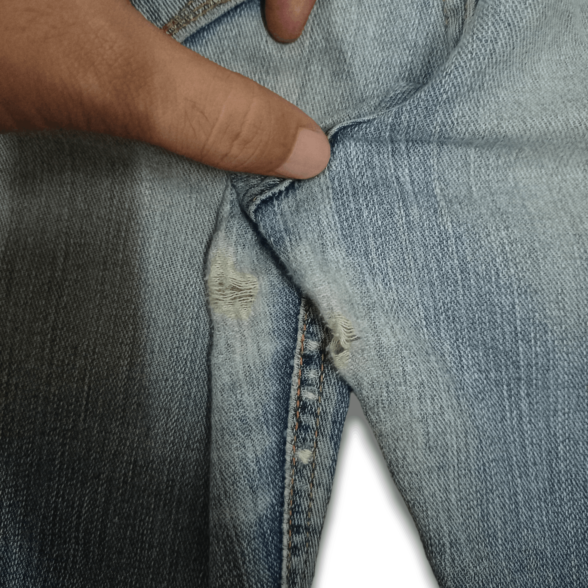 Edwin Vintage Japanese Edwin Fade Ripped Flare Bush Pants 30x30 Size 30" / US 8 / IT 44 - 8 Thumbnail