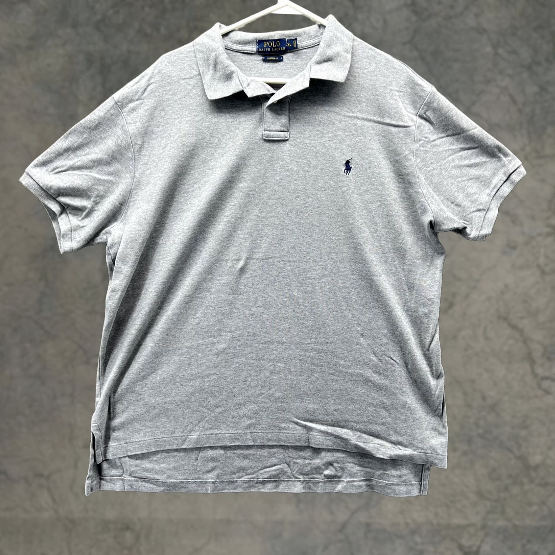 Polo Ralph Lauren Polo Ralph Lauren Polo Shirt Mens XL Gray Custom Fit Pony Logo Short Sleeve Size US XL / EU 56 / 4 - 1 Thumbnail