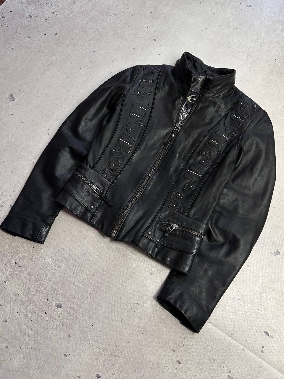 Roberto Cavalli Roberto Cavalli Leather Jacket Women’s XS Black Lambskin Y2K Size XS / US 0-2 / IT 36-38 - 2 Thumbnail