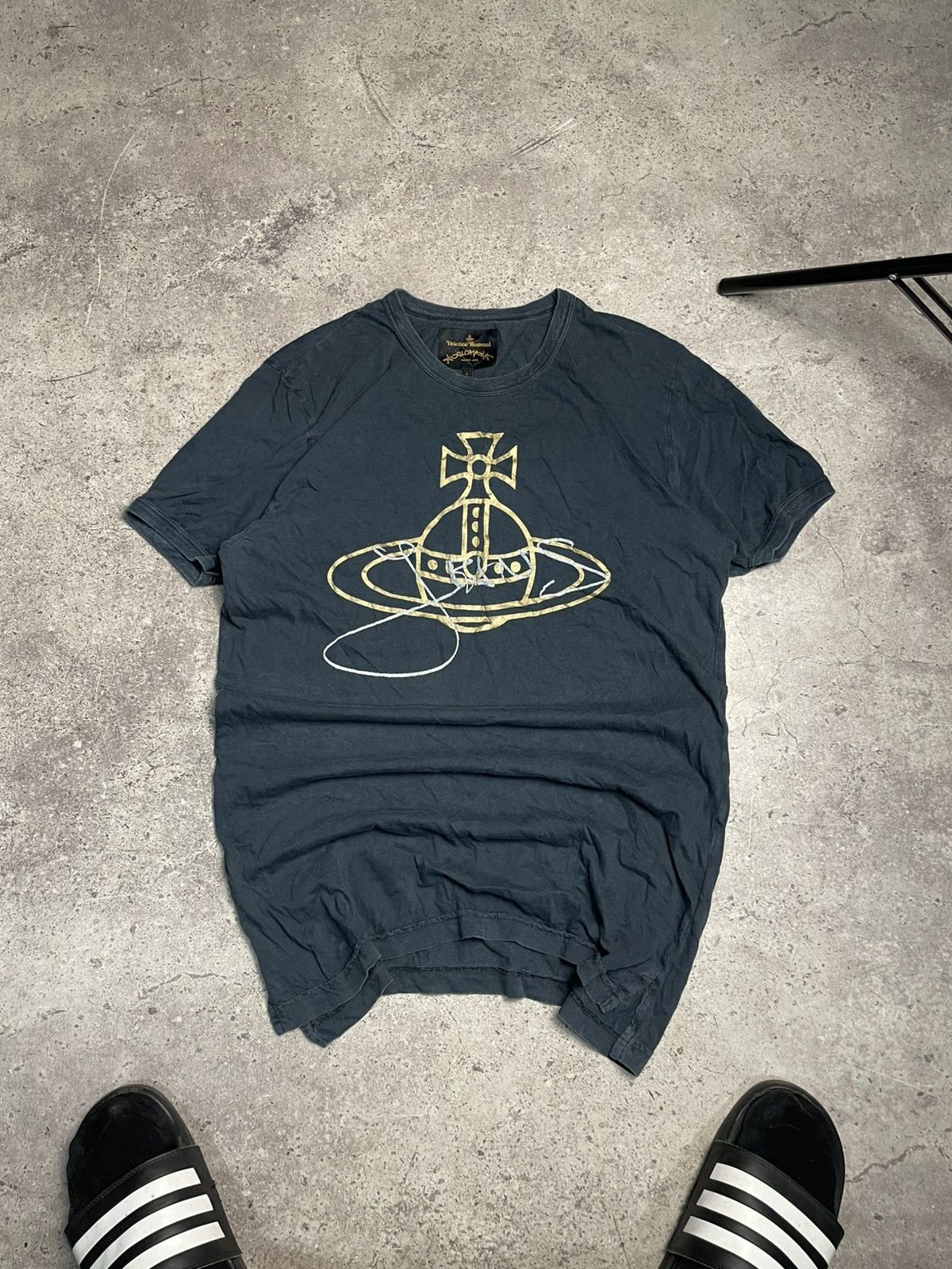 Vivienne Westwood T-Shirt Big Logo Rare Retro Hype Y2K