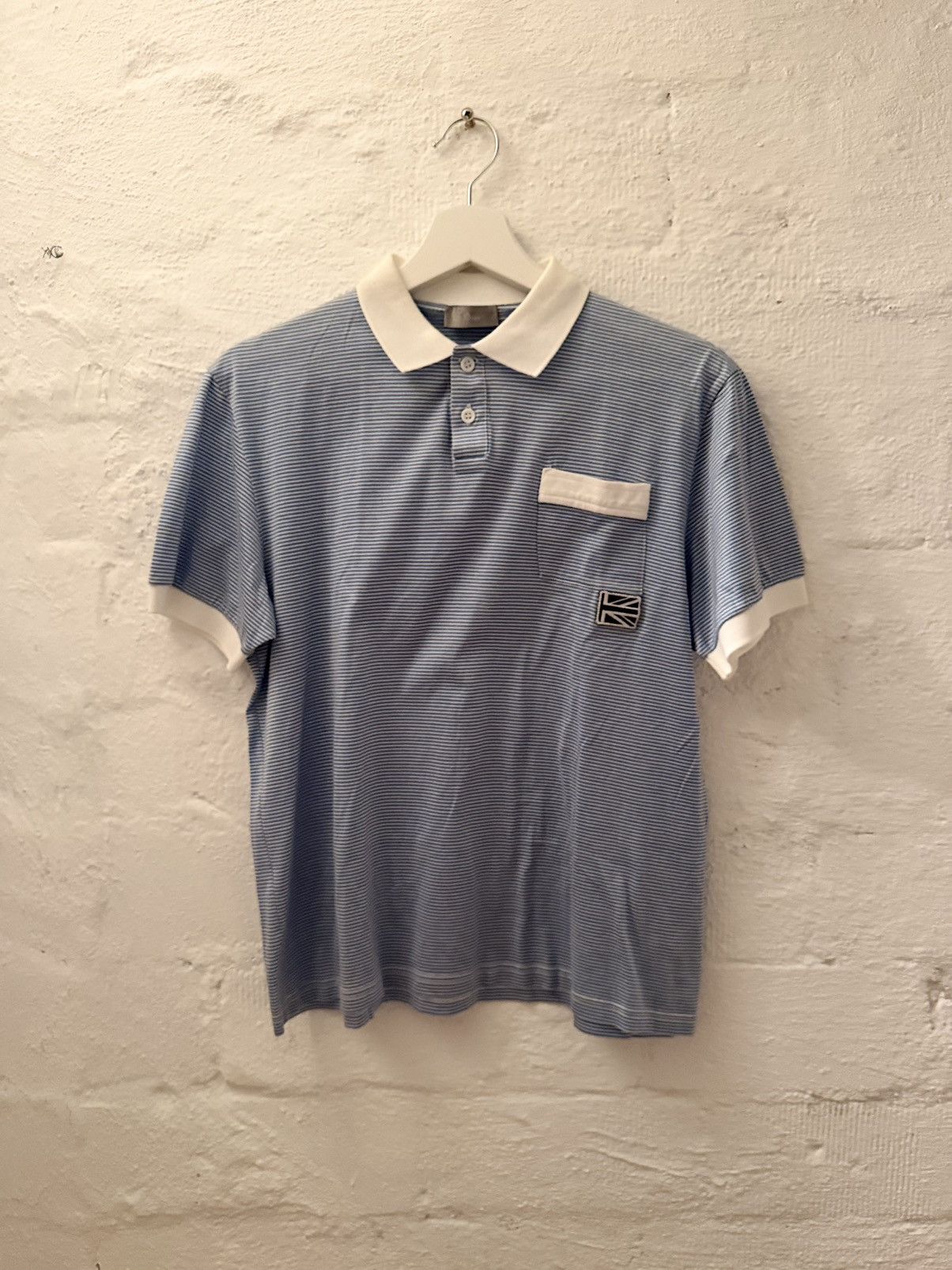 Dior Dior Homme SS06 Black Polo Shirt Rhinestones in size S | Grailed