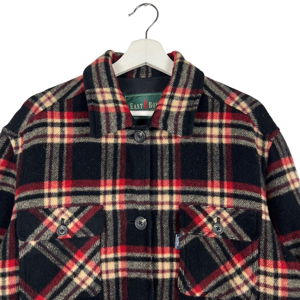 Japanese Brand × Vintage 🔥 EAST BOY PLAID CHECKER CPO WOOL JACKET Size US M / EU 48-50 / 2 - 3 Thumbnail