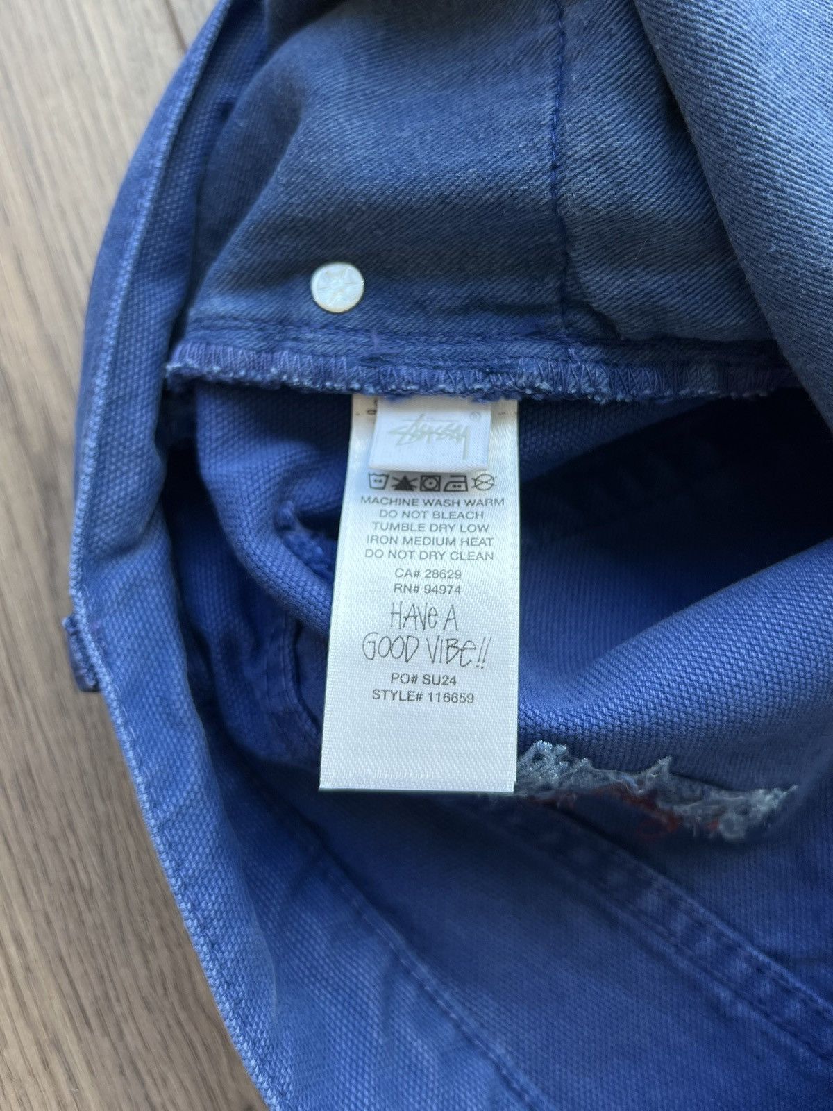 Stussy Stussy Classic Jean Canvas Baja Blue 34 Size US 34 / EU 50 - 12 Thumbnail