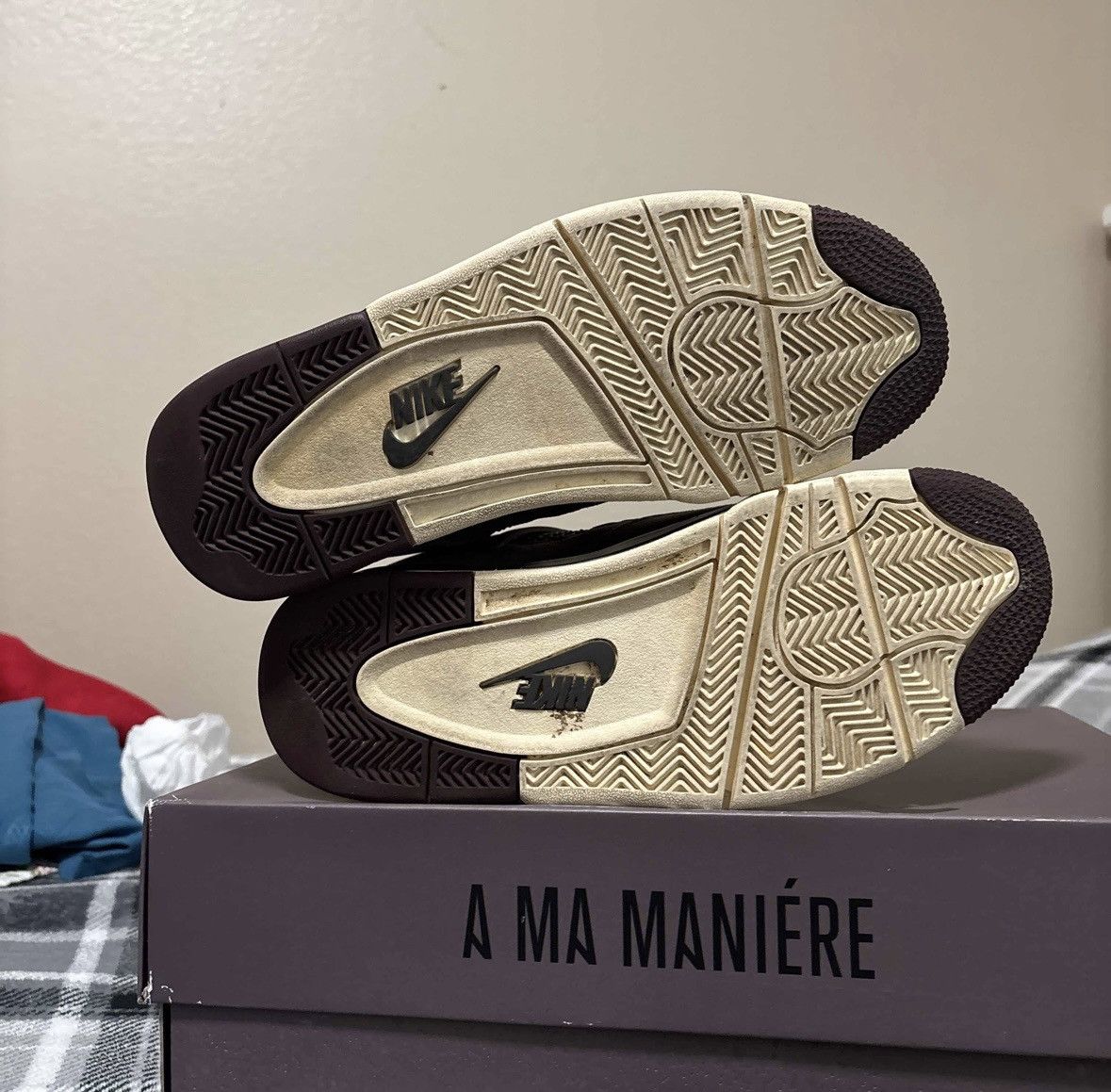 A Ma Maniere × Jordan Brand 2022 A Ma Maniere x Air Jordan 4 Retro 'Violet Ore' Size US 8.5 / EU 41-42 - 5 Thumbnail