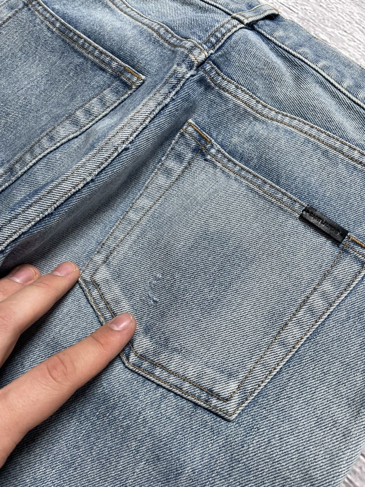 Saint Laurent Paris Saint Laurent Paris D35 Japanese Denim Jeans Size US 27 - 7 Thumbnail