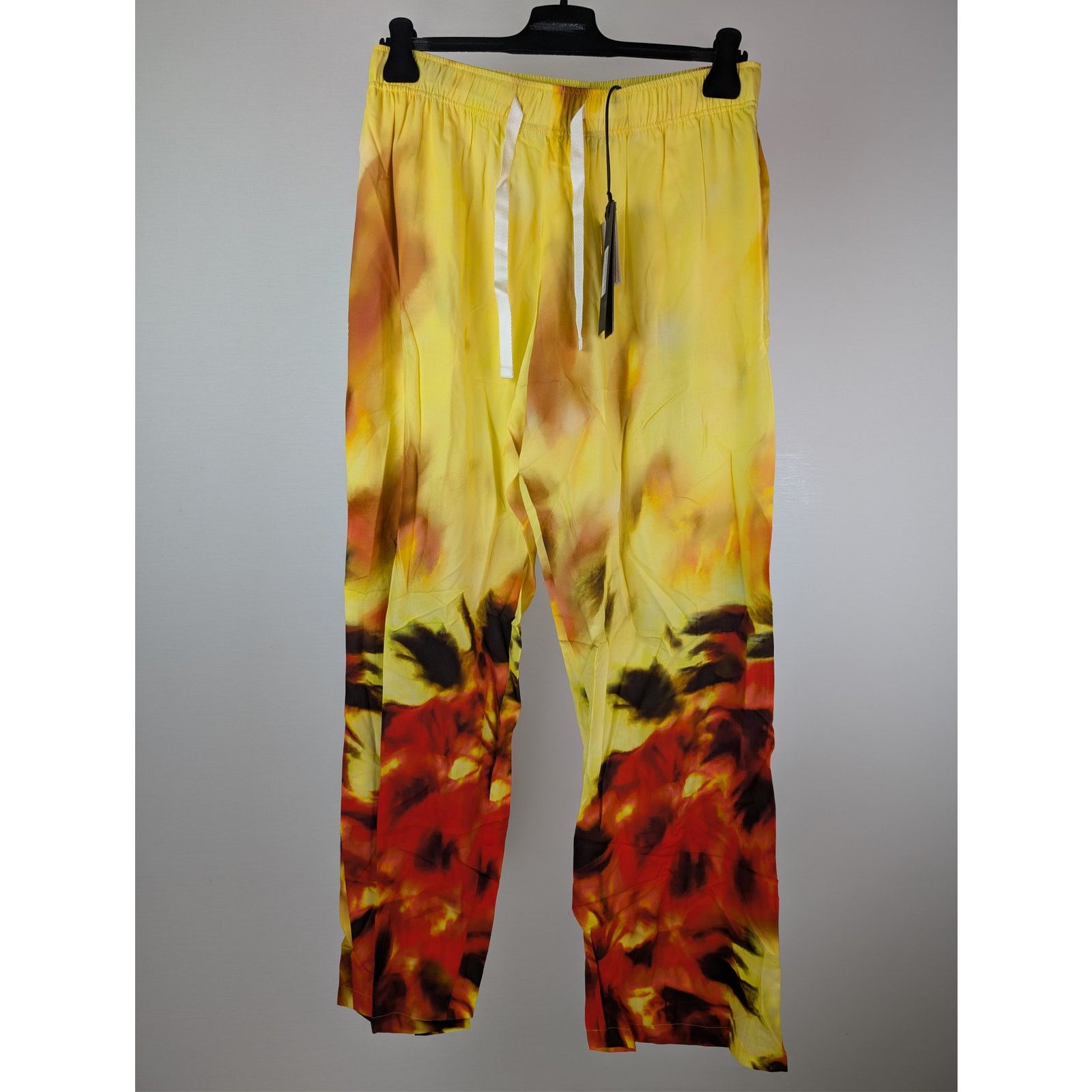 Palm Angels o1rshd1 Palms on Fire🔥 Cozy Pants in Yellow / Red Size US 36 / EU 52 - 9 Thumbnail