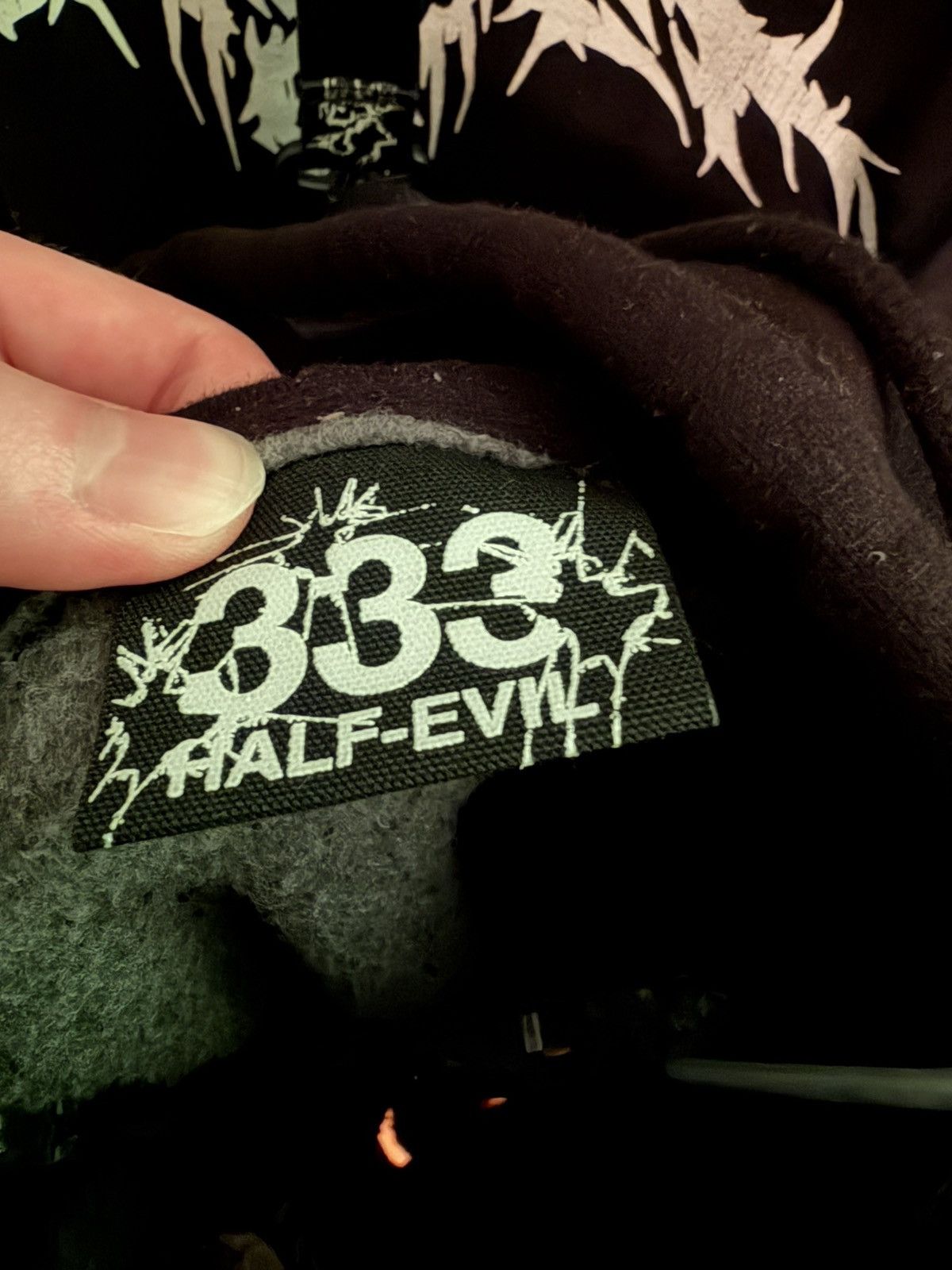 Half Evil Half evil tie dye black red hoodie Size US M / EU 48-50 / 2 - 2 Thumbnail