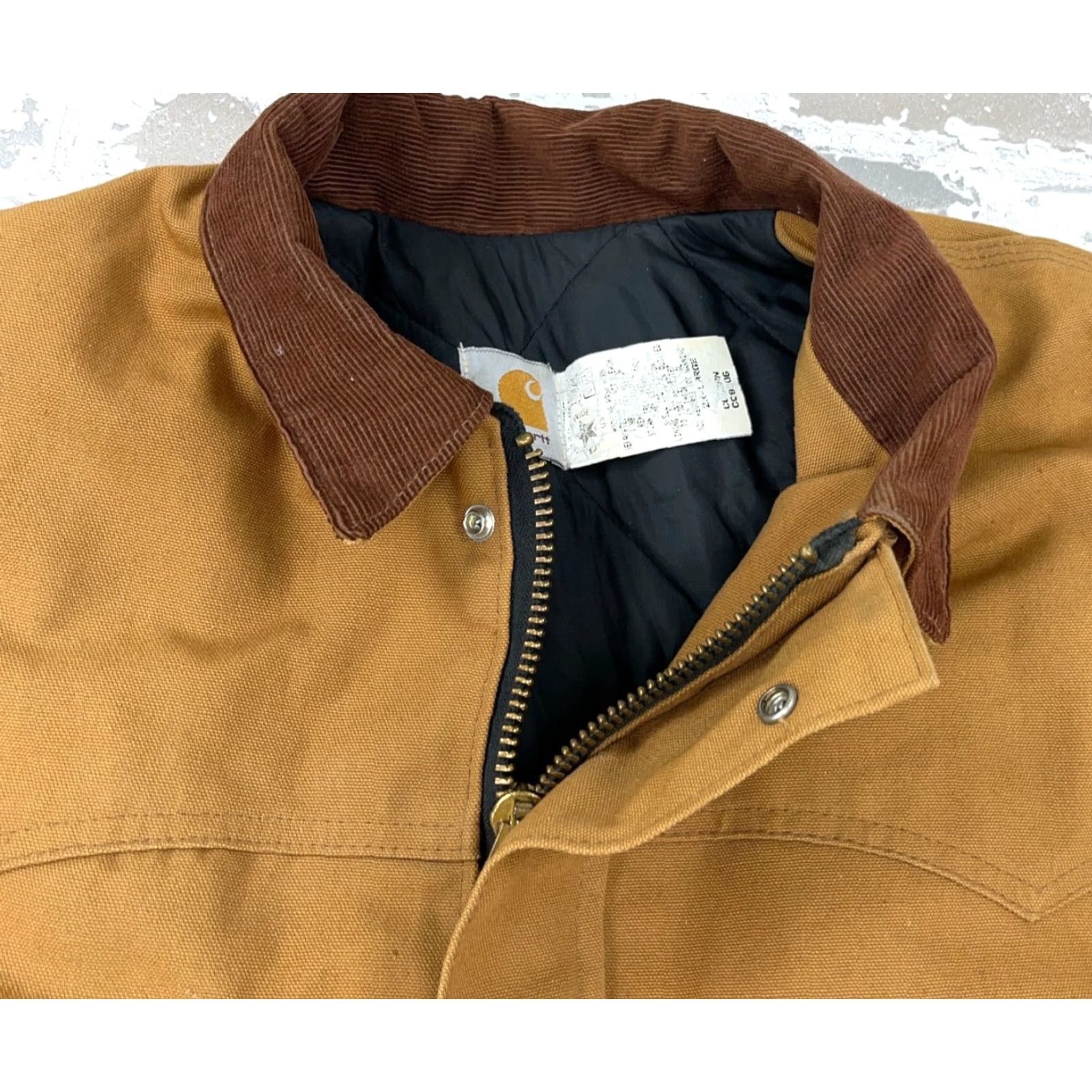 Carhartt VINTAGE Carhartt Jacket Men 2XL Brown Barn Chore Field Coat Distressed USA 80s Size US XXL / EU 58 / 5 - 4 Thumbnail