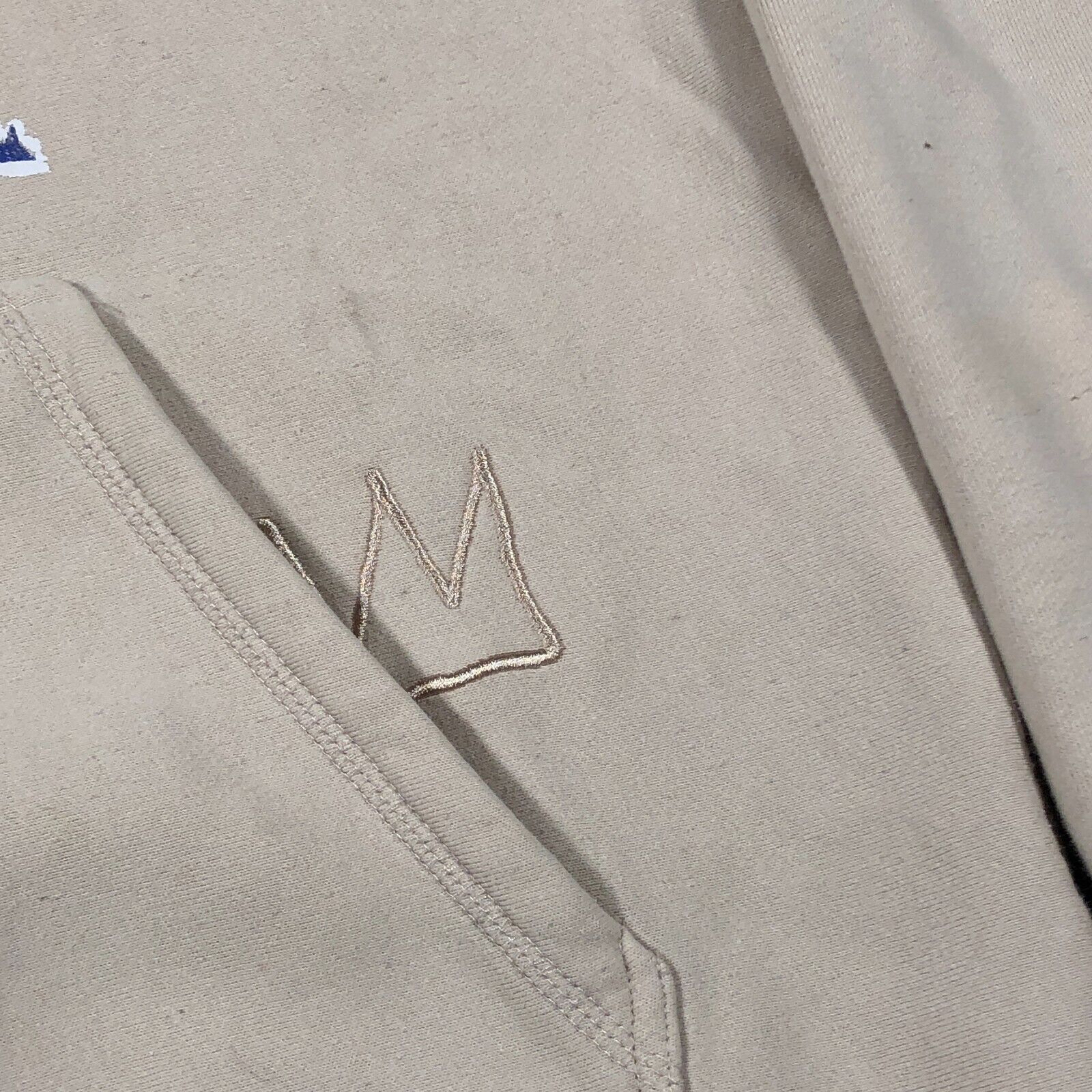 Palace × Vintage Basquiat Shoe Palace Dinosaur Crown Light Brown Hoodie Size US S / EU 44-46 / 1 - 4 Thumbnail