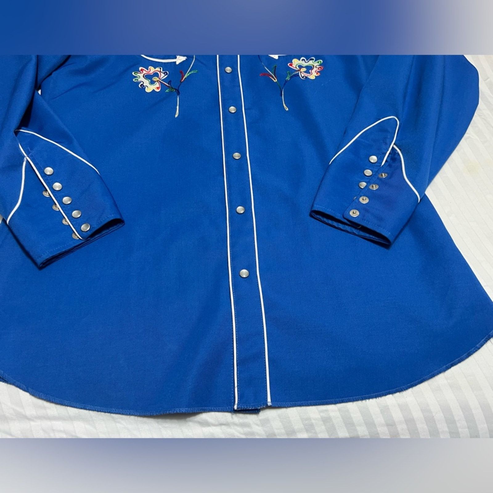 Other Vintage 70’s H Bar C Ranchwear Western Pearl Snap Shirt XL Size US XL / EU 56 / 4 - 4 Thumbnail