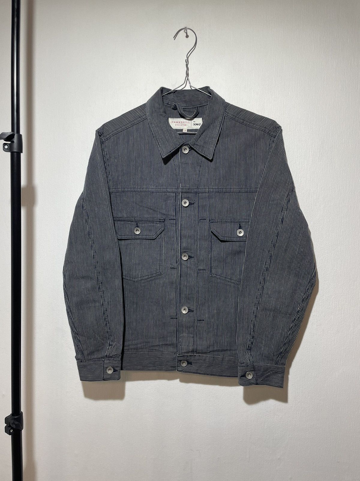 Hawksmill & YMC MK2 Japanese Selvedge Stripe Jacket Denim