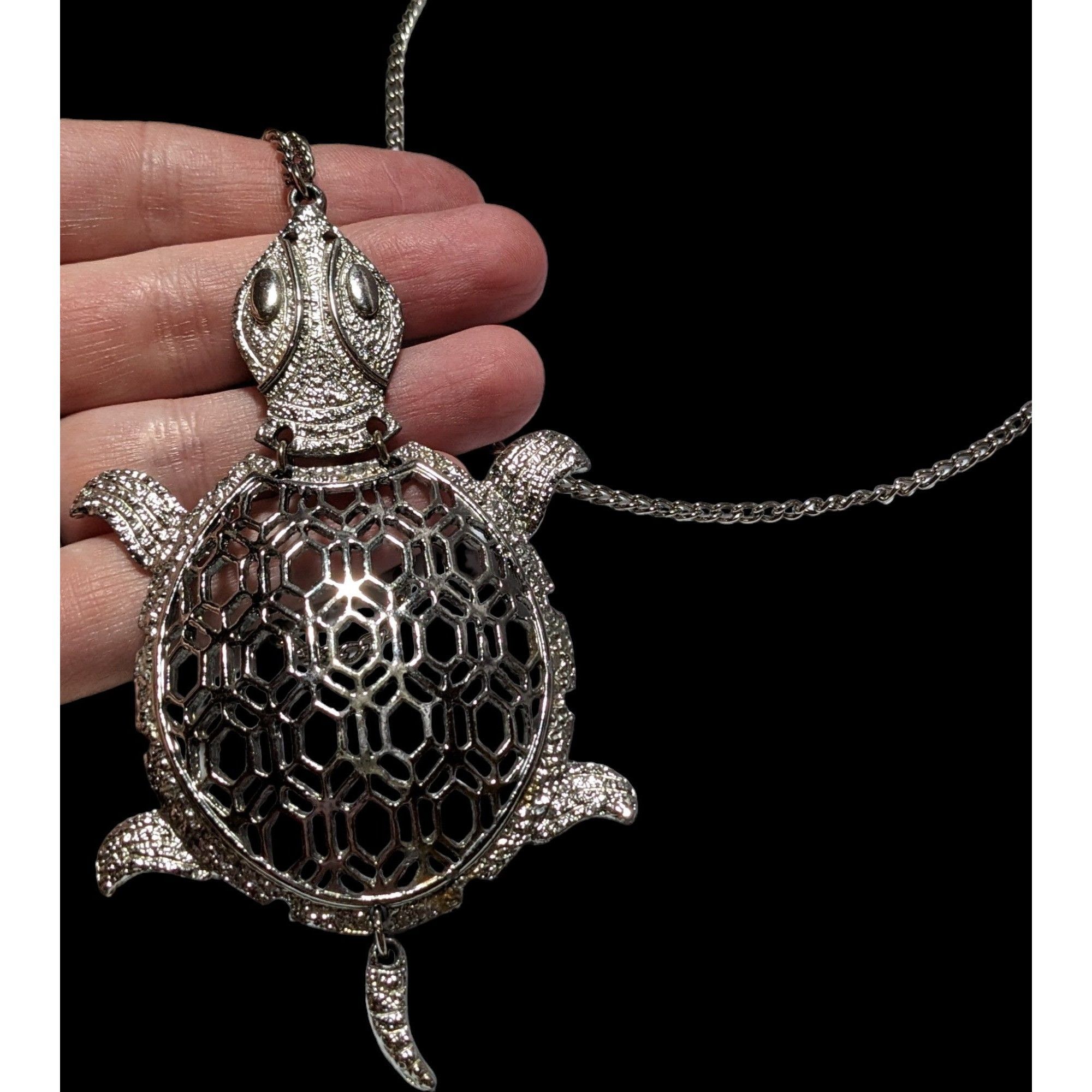 Other Vintage Articulated Turtle Necklace Size ONE SIZE - 7 Thumbnail