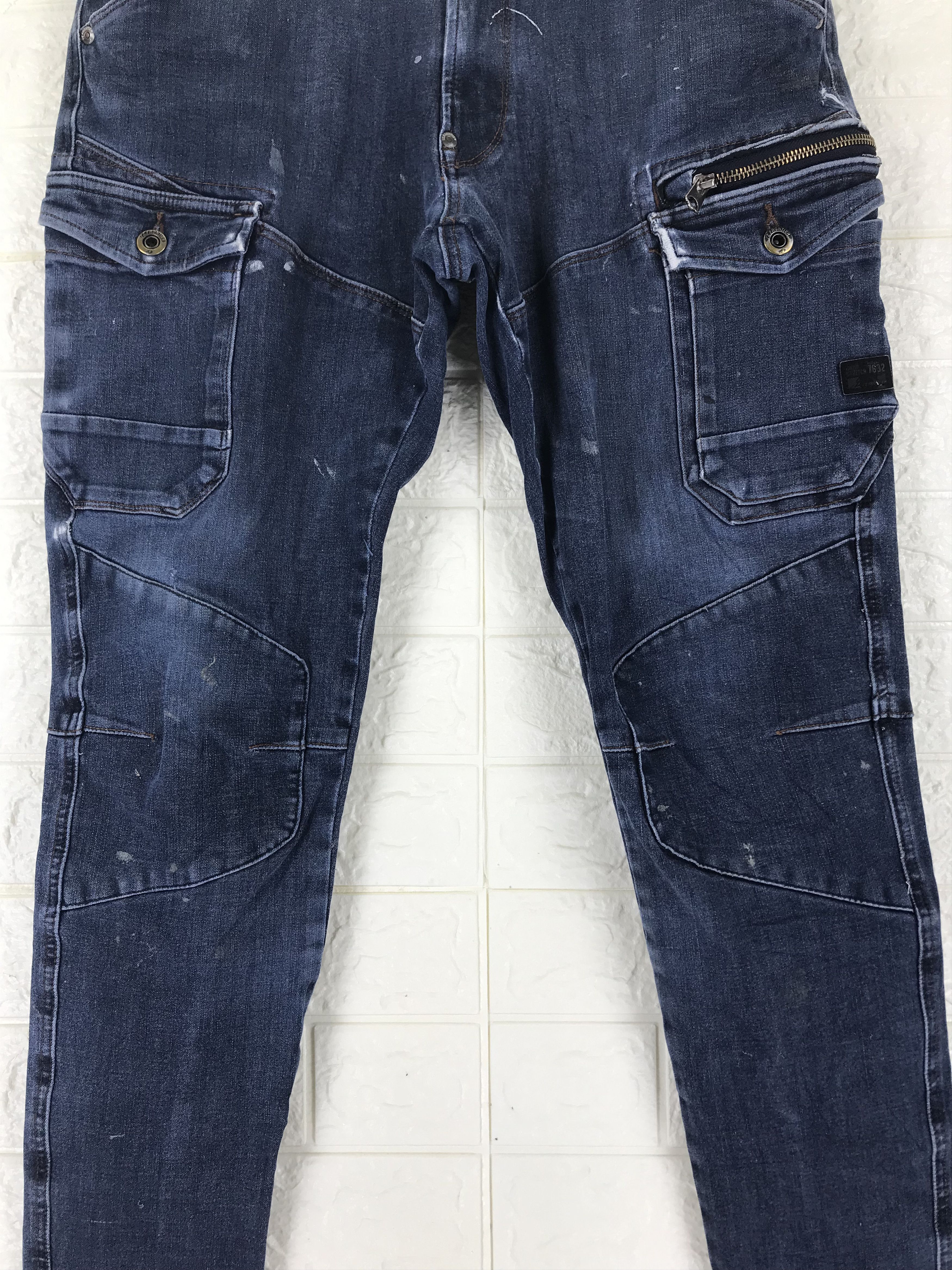 Japanese Brand Iz Frontier Multipocket Tactical Cargo Strech Jeans Size US 31 - 3 Thumbnail