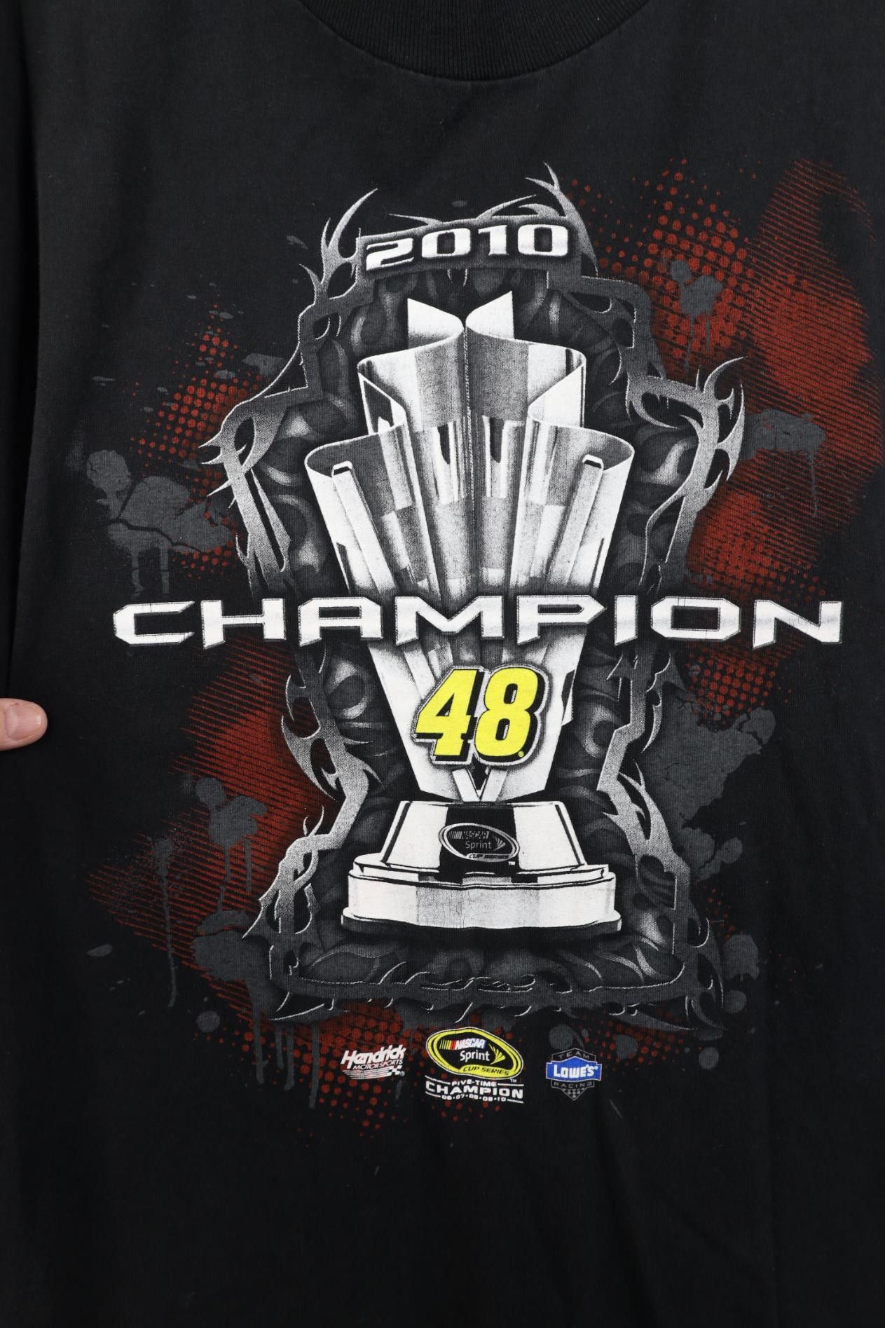 Vintage Vintage Y2K NASCAR Champ Jimmie Johnson Long Sleeve T-Shirt Size US XXL / EU 58 / 5 - 5 Thumbnail