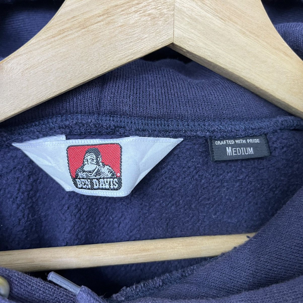Ben Davis Vintage Ben Davis Hoodie - Heavyweight Cotton - Streetwear Size US M / EU 48-50 / 2 - 6 Thumbnail