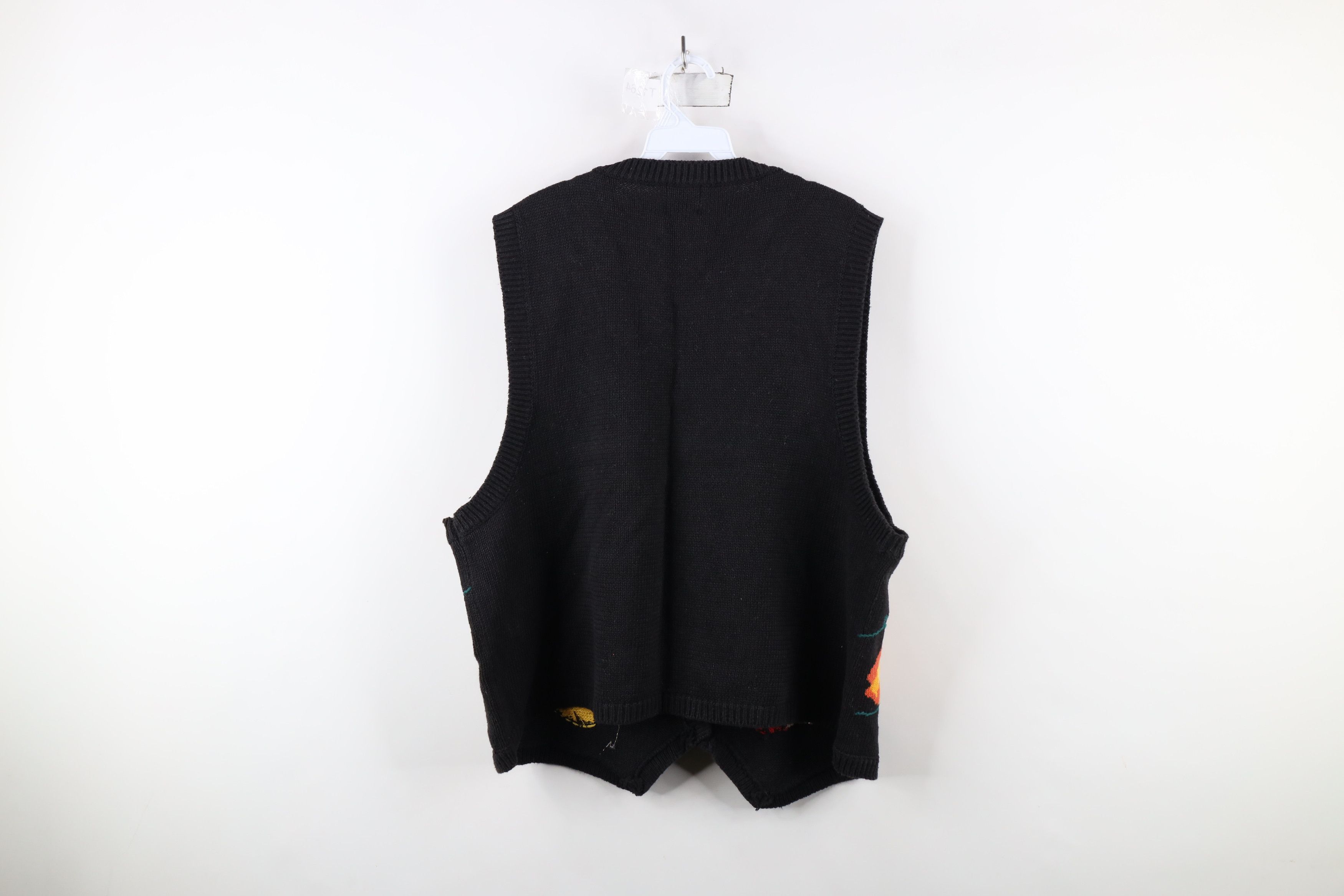 Vintage Vintage 90s Streetwear Fruit Vegetable Cardigan Vest Size XXL / US 16-18 / IT 52-54 - 8 Thumbnail