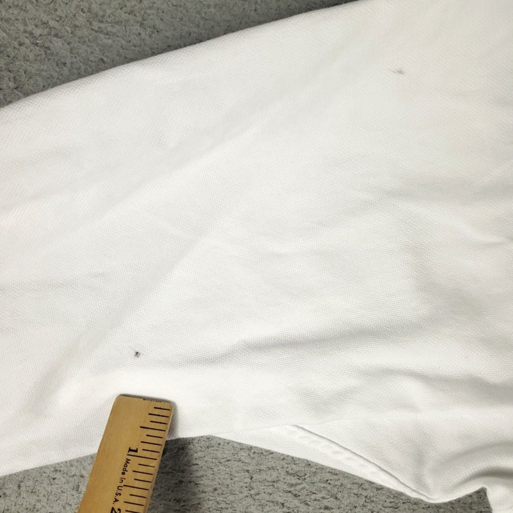 David Donahue David Donahue Shirt Mens 16.5 White Dress Button Up Long Sleeve Solid Cotton Regular Size 46R - 3 Thumbnail