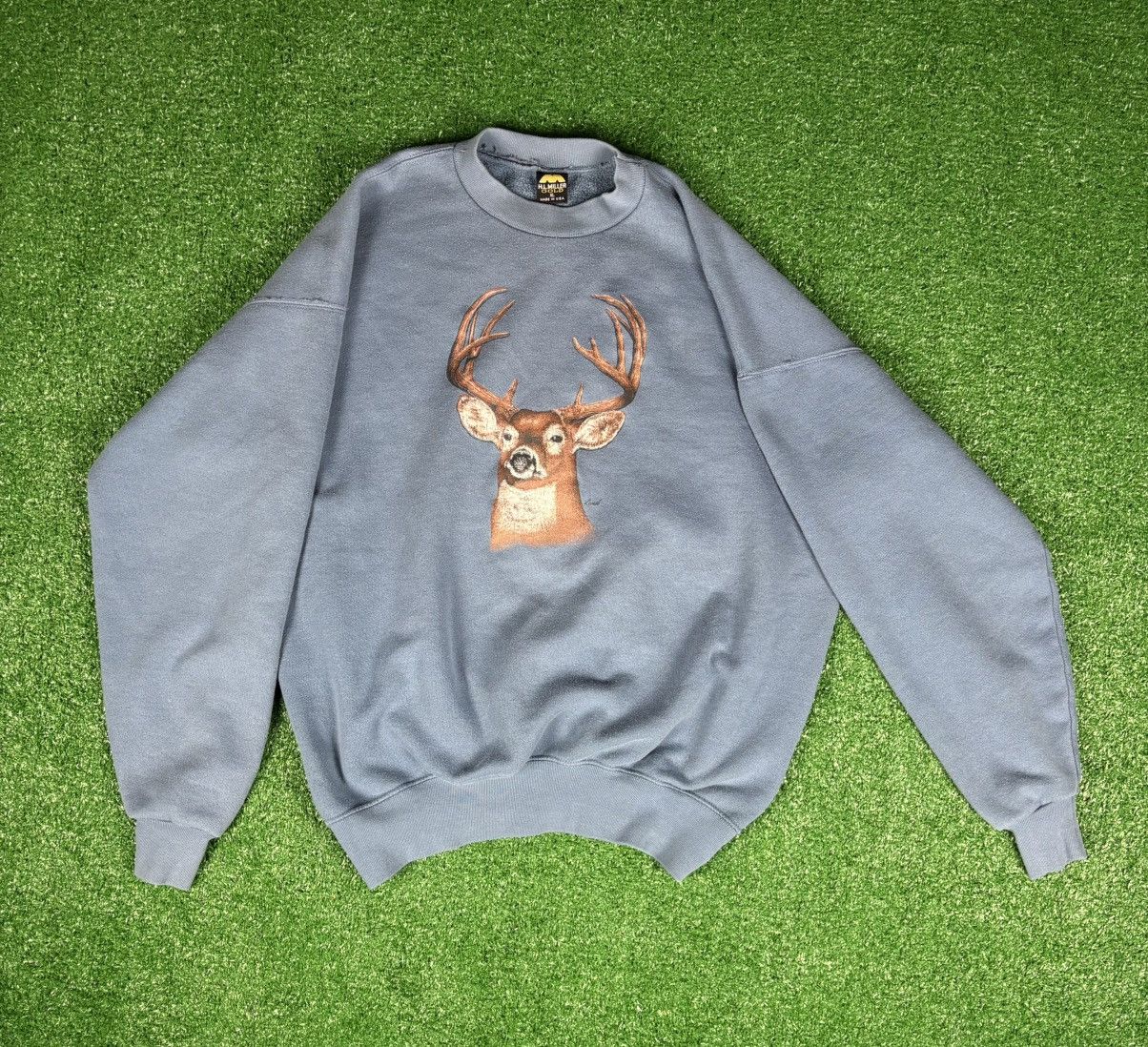 Vintage Vintage 90s H.L Miller Deer Graphic Crewneck sweatshirt Size US XL / EU 56 / 4 - 2 Thumbnail