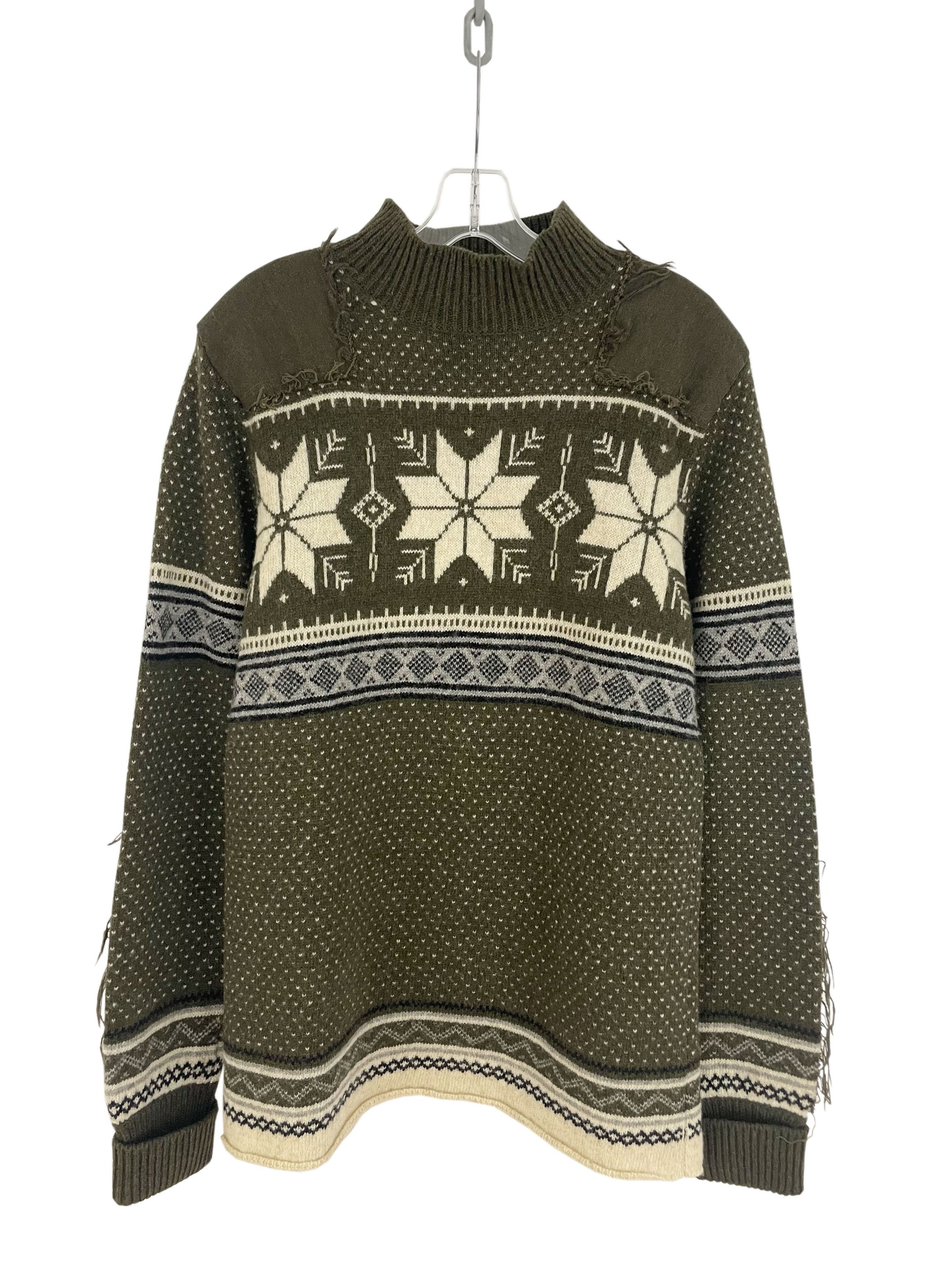 トップス 2006aw JUNYA WATANABE DESTROYED KNIT Junya Watanabe junya watanabe 2006aw Destroy Punk Tear Knit