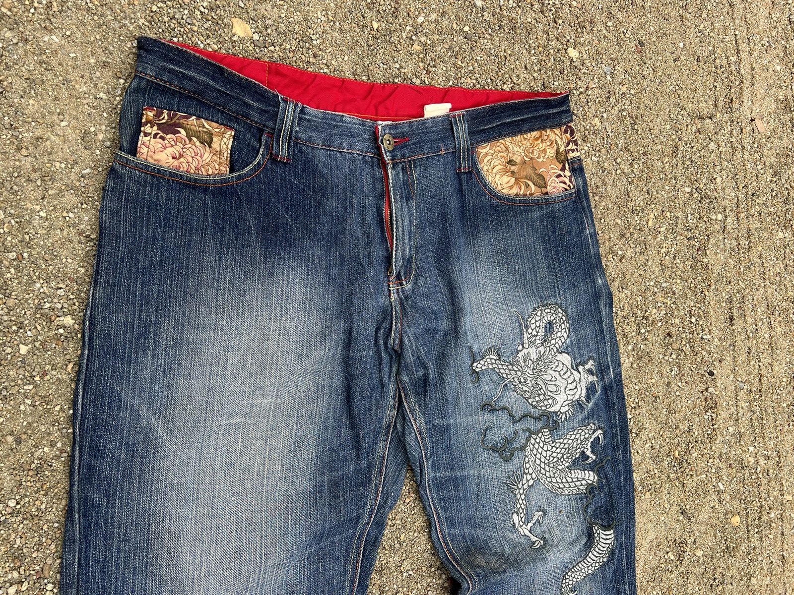 If Six Was Nine ‼️OFFER‼️Vintage jeans infinity dragon pocket saiz 38 Size US 38 / EU 54 - 9 Thumbnail