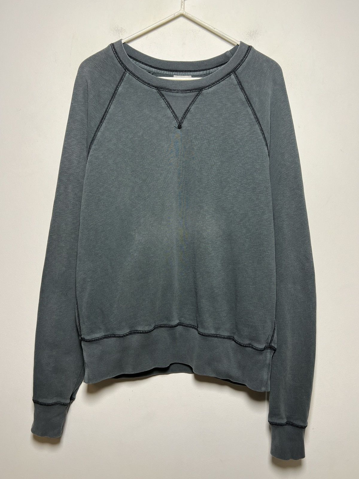 Acne Studios acne y2k washed green crewneck sweatshirt Size US M / EU 48-50 / 2 - 3 Thumbnail