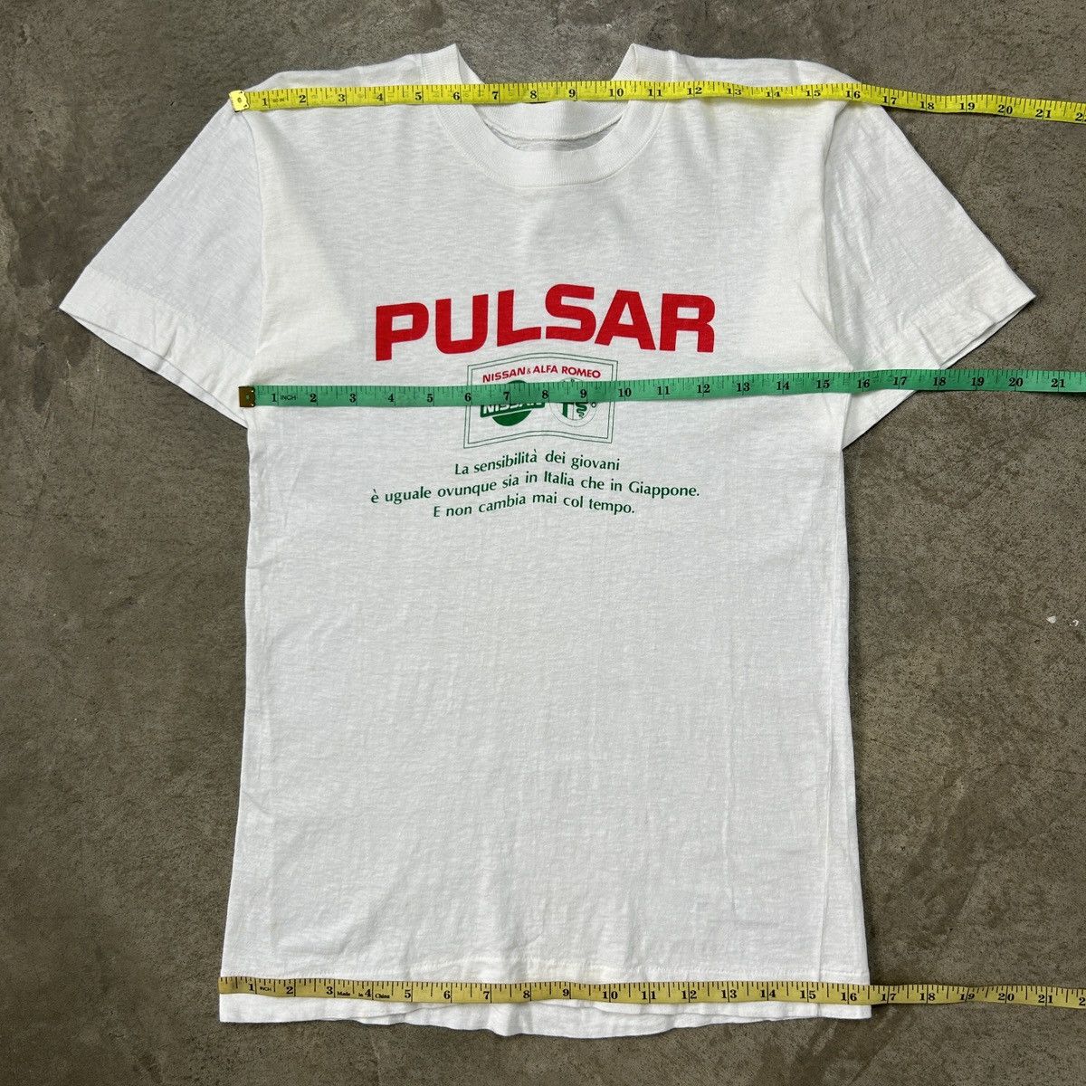 Vintage 1990s Pulsar Nissan Alfa Romeo Tee Size US S / EU 44-46 / 1 - 4 Thumbnail