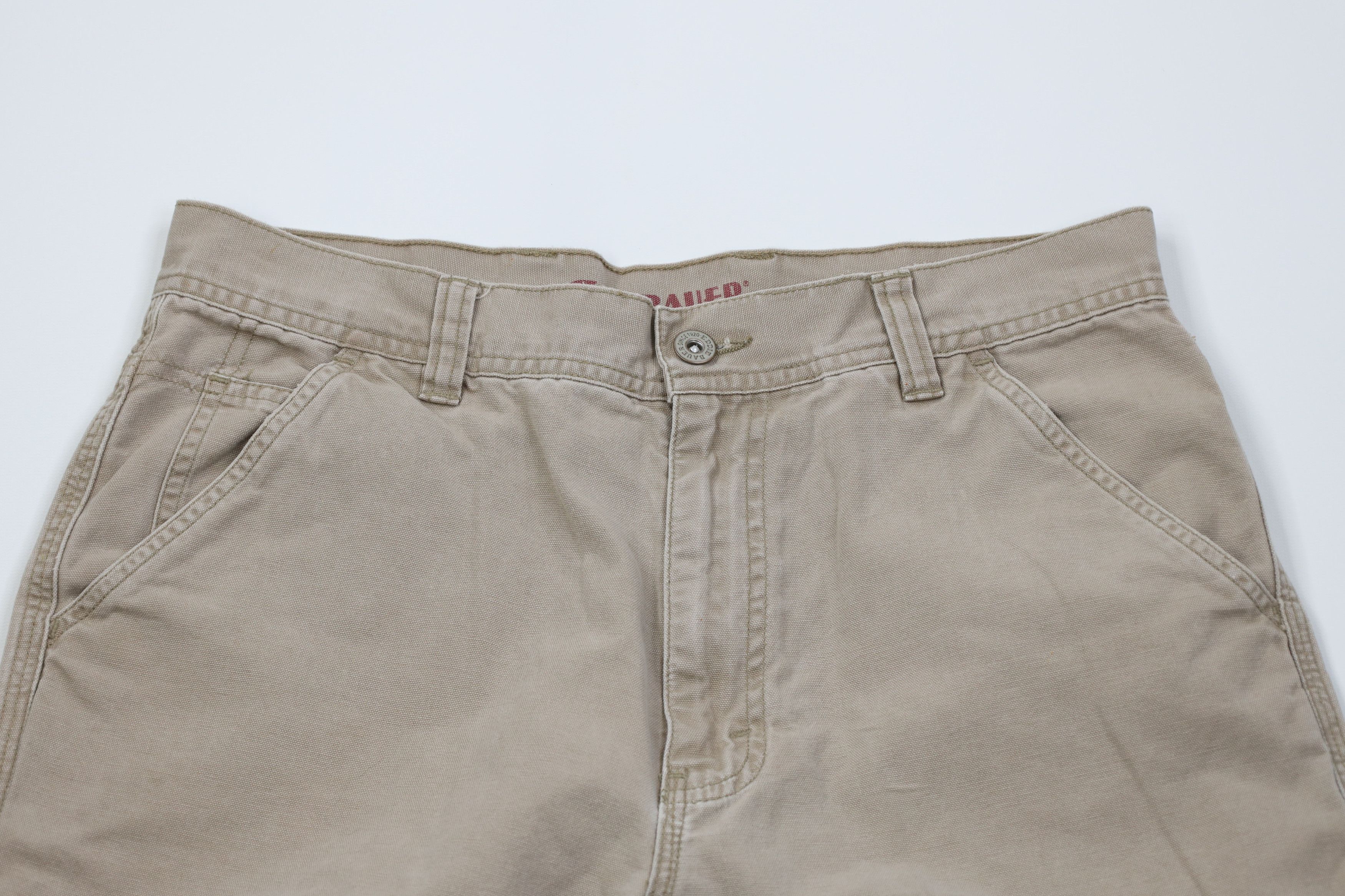 Eddie Bauer Vintage Y2K Eddie Bauer Knee Wide Leg Pants Canvas Beige Size US 32 / EU 48 - 2 Thumbnail