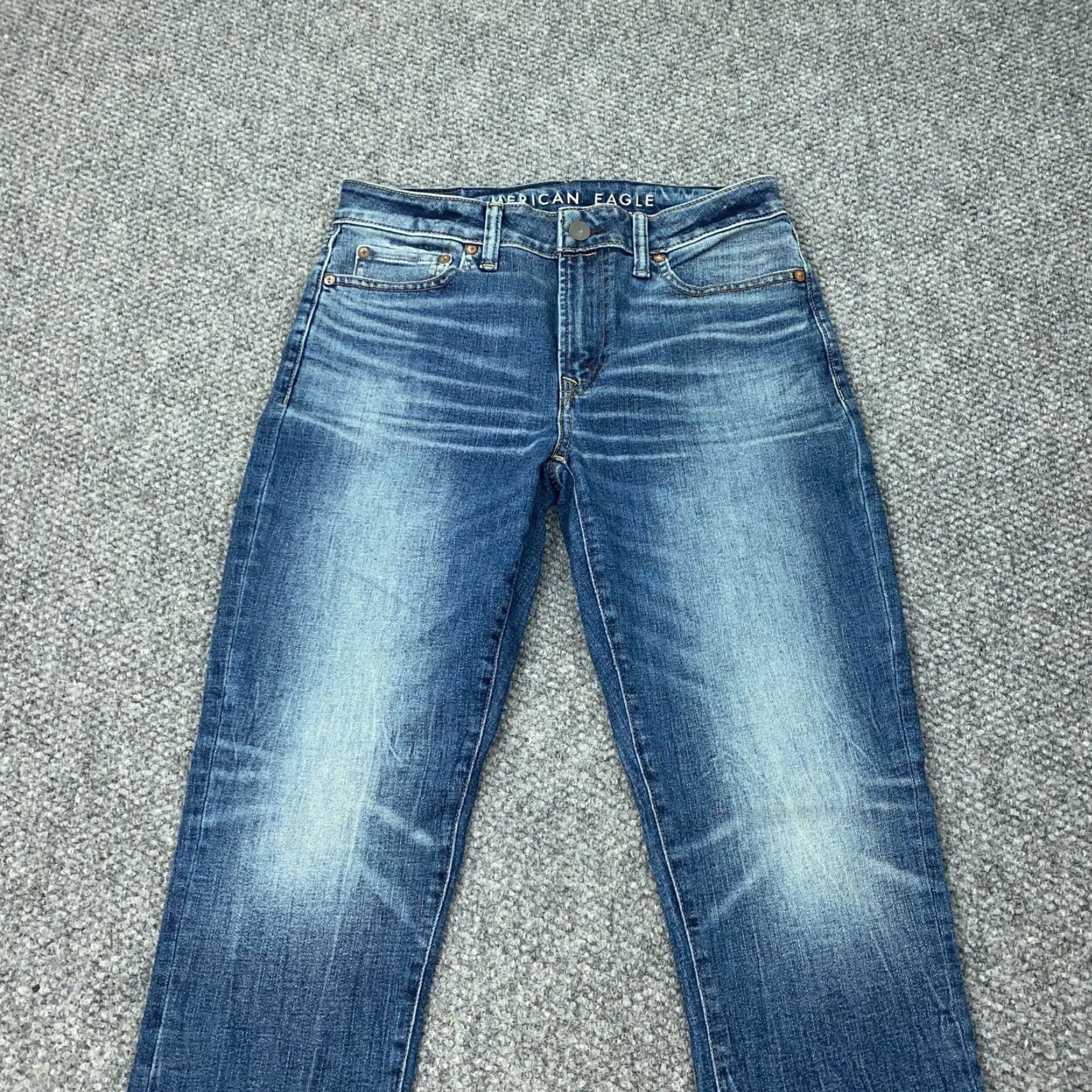 American Eagle Outfitters American Eagle Outfitters Jeans Mens 30x32 Slim Straight Blue 5-Pocket Design Stretch Denim Size US 30 / EU 46 - 2 Thumbnail
