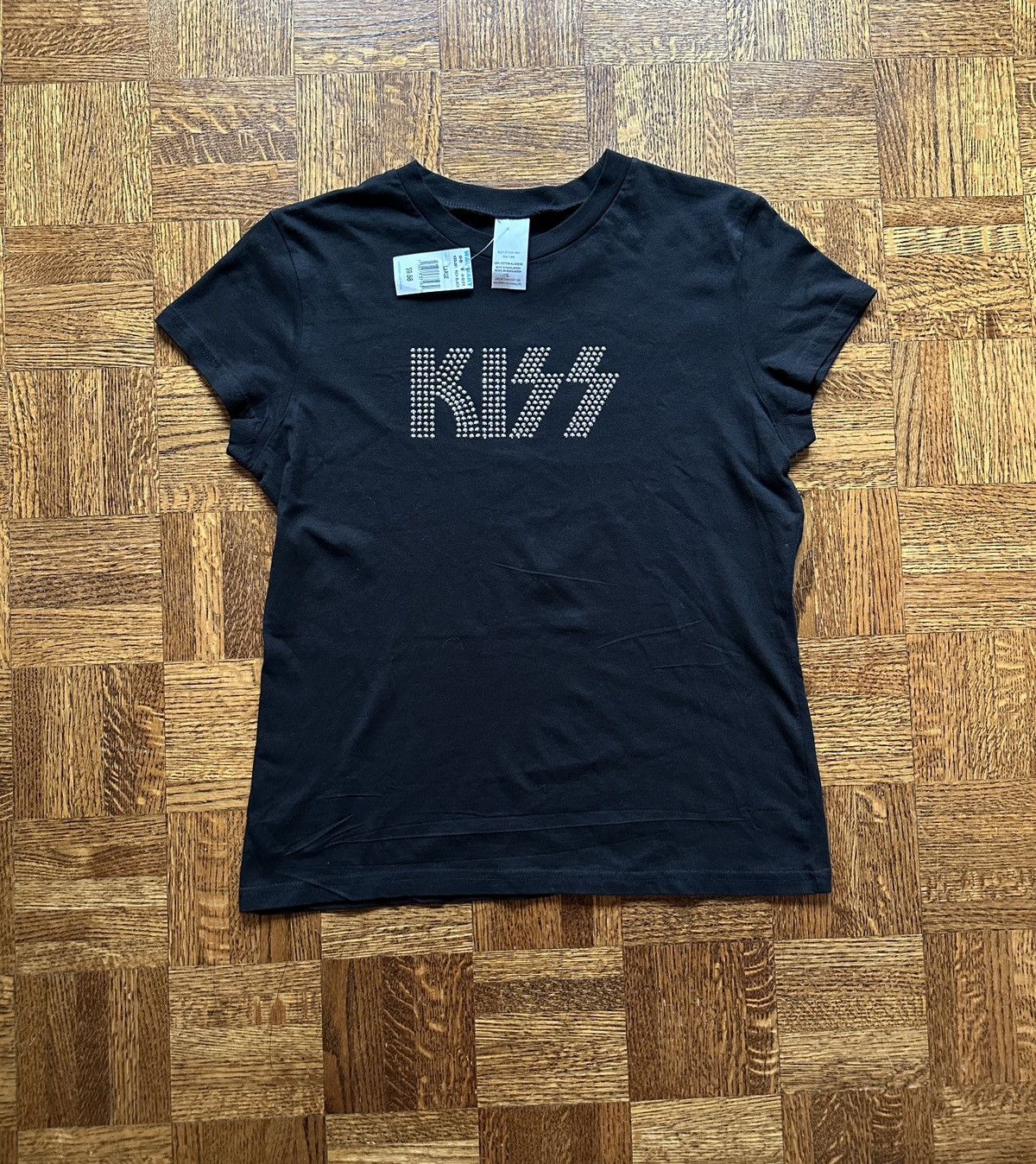Band Tees Vintage Y2K Kiss Bedazzled Rhinestone Graphic Tee Size L / US 10 / IT 46 - 1 Thumbnail