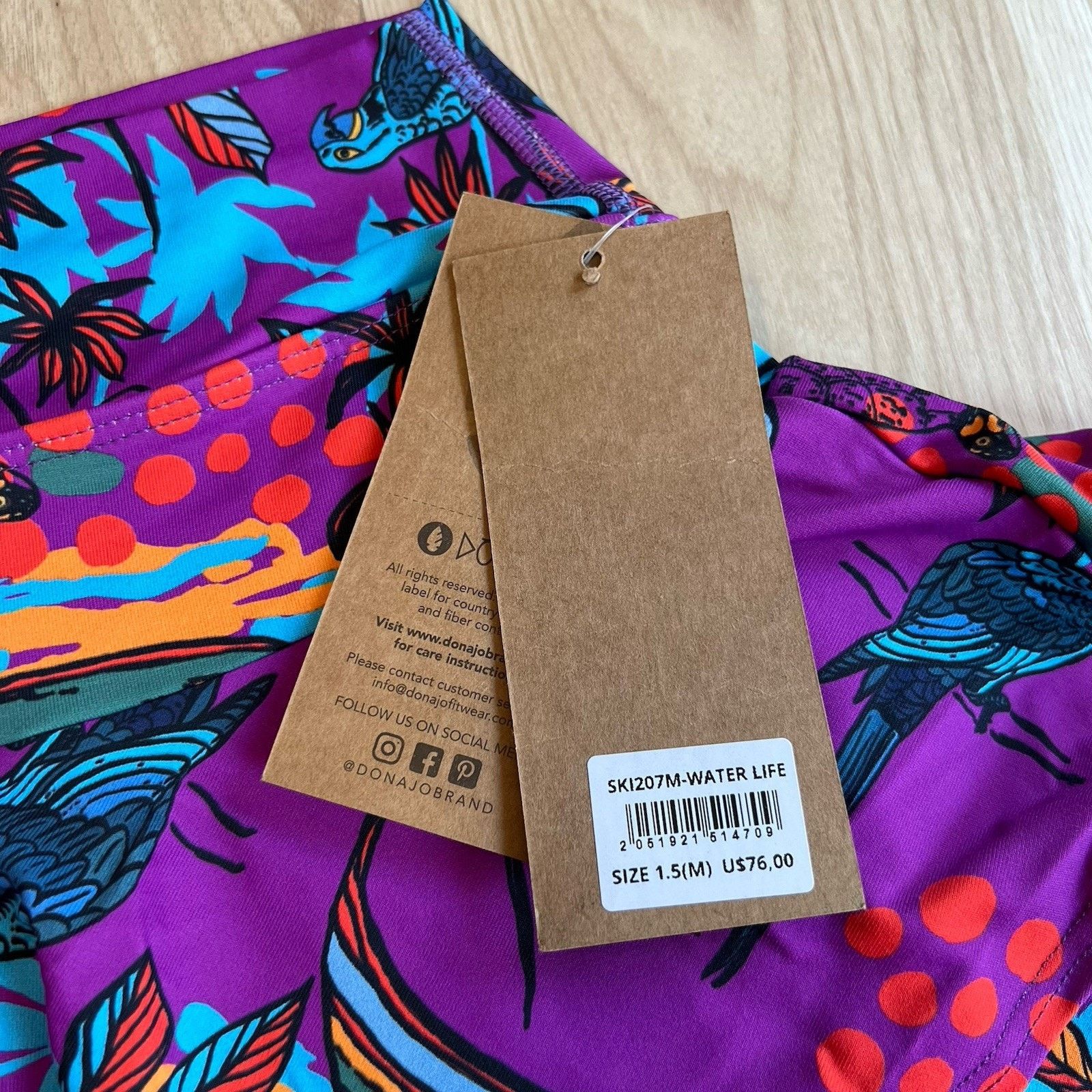Other NWT Dona Jo Soar Skort 1.5 (M) Tennis Tiered Ruffle Size 30" / US 8 / IT 44 - 4 Thumbnail