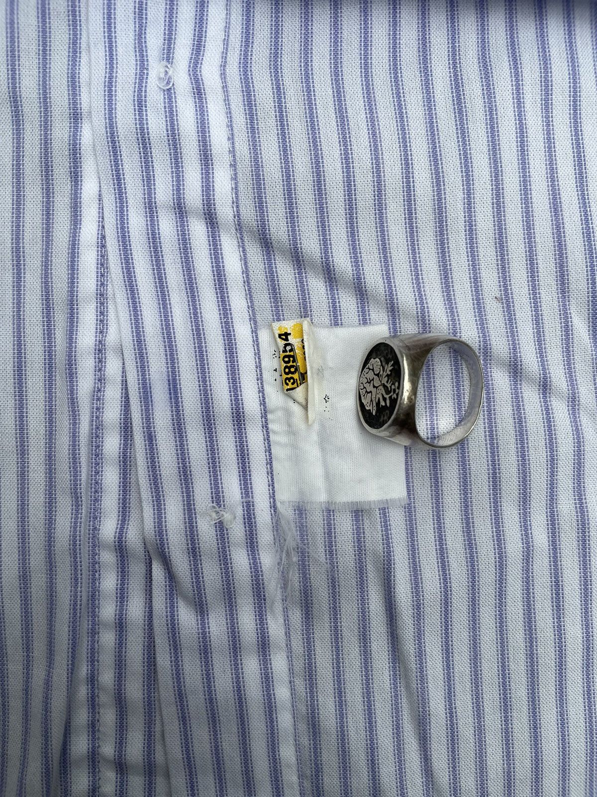 Balenciaga Balenciaga Striped Shirt Single Pocket Size US L / EU 52-54 / 3 - 10 Thumbnail