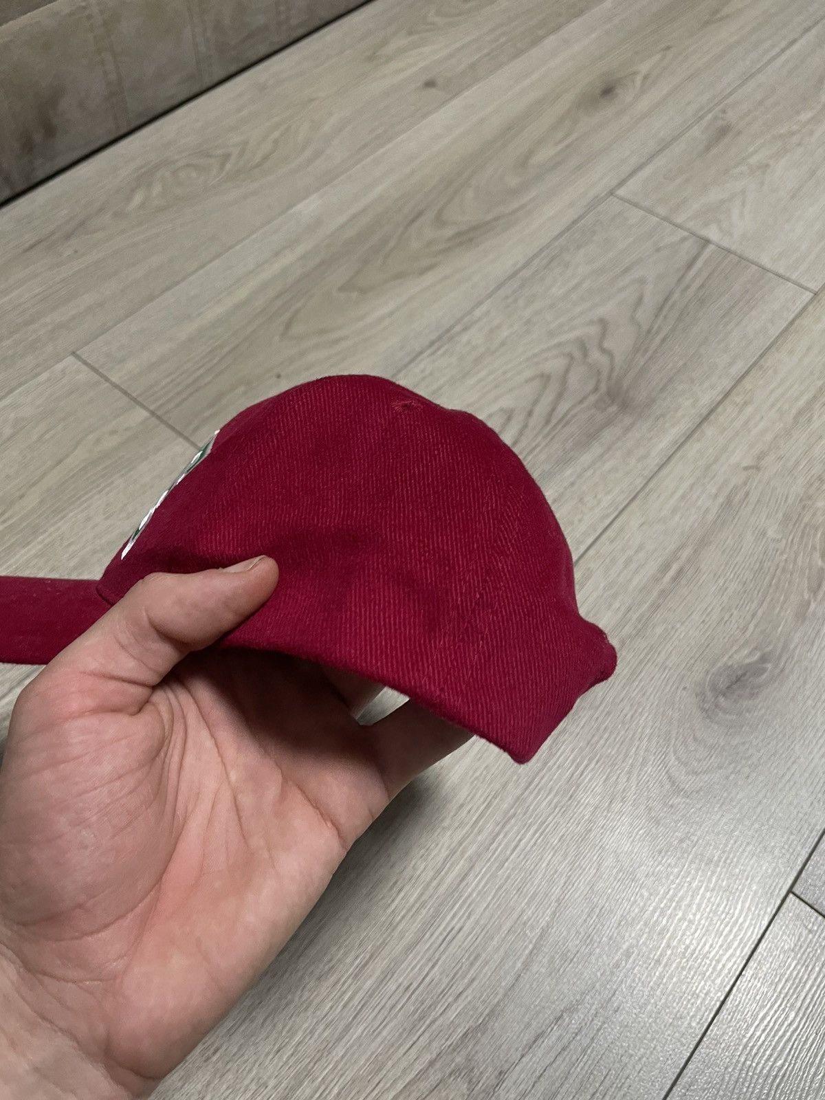 Nike Very Rare Nike Cap Big Logo Swoosh Drill Y2K 90s Hype Retro Size ONE SIZE - 4 Thumbnail