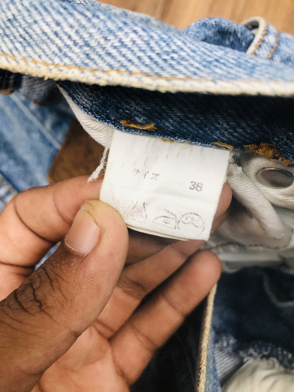 Jean Stuldries Denim Jeans (33) Size US 36 / EU 52 - 10 Thumbnail