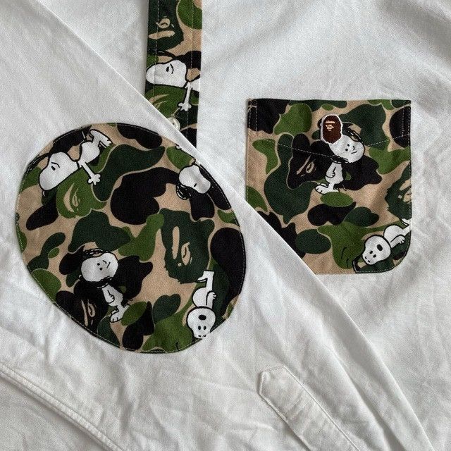 Bape BAPE × Peanuts Snoopy BD shirt ABC camo a bathing ape Size US XL / EU 56 / 4 - 7 Thumbnail