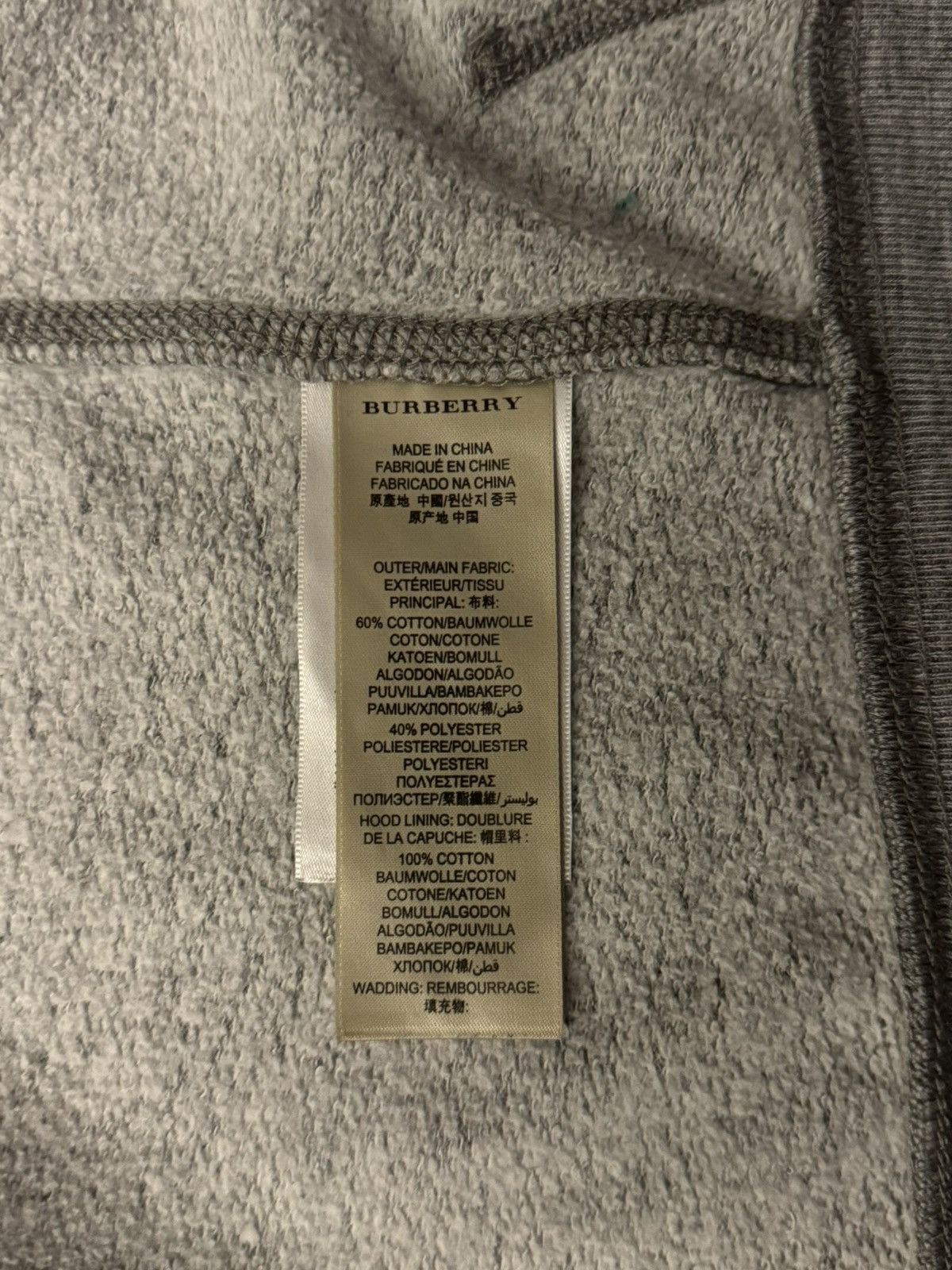 Burberry Bueberry Classic Grey Hoodie Size US XS / EU 42 / 0 - 12 Thumbnail