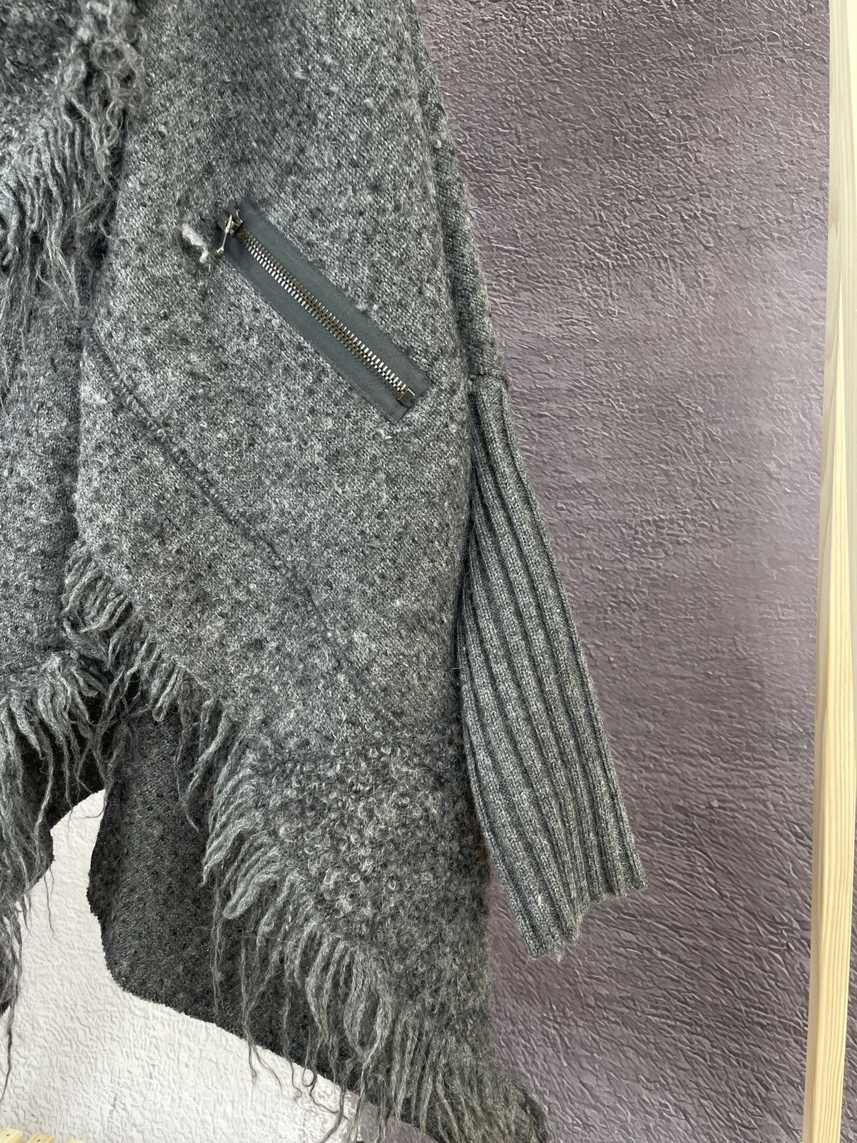 Transit × Transit Uomo Transit Par-Such 100 grey wool alpaca cape coat poncho sz 2 Size M / US 6-8 / IT 42-44 - 8 Thumbnail