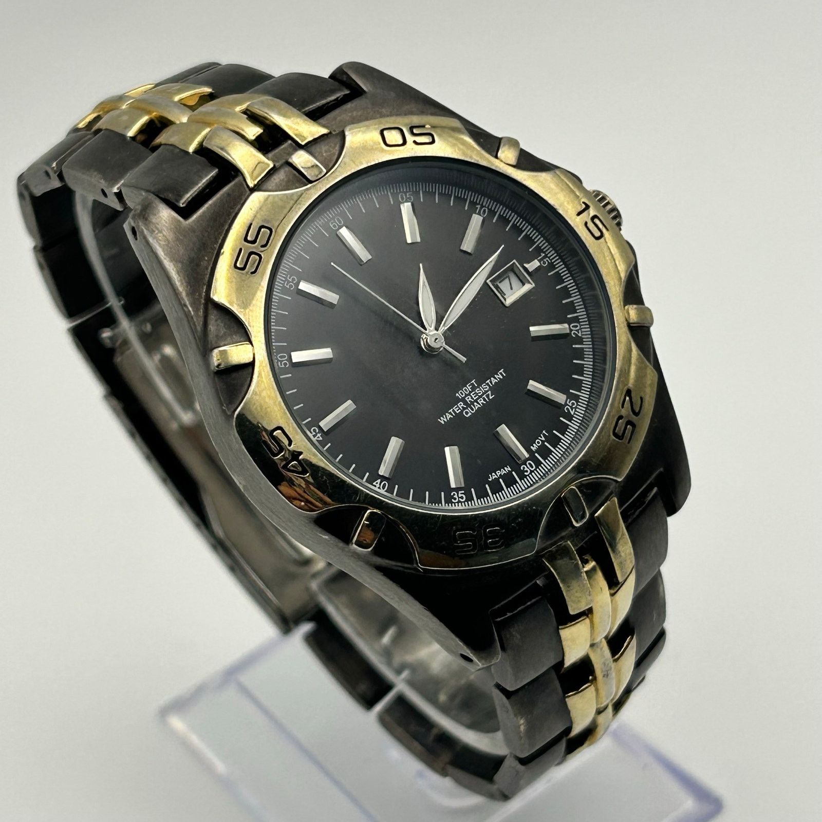 Other Men’s Gold and Black Stainless Steel Men’s Watch Size ONE SIZE - 1 Thumbnail