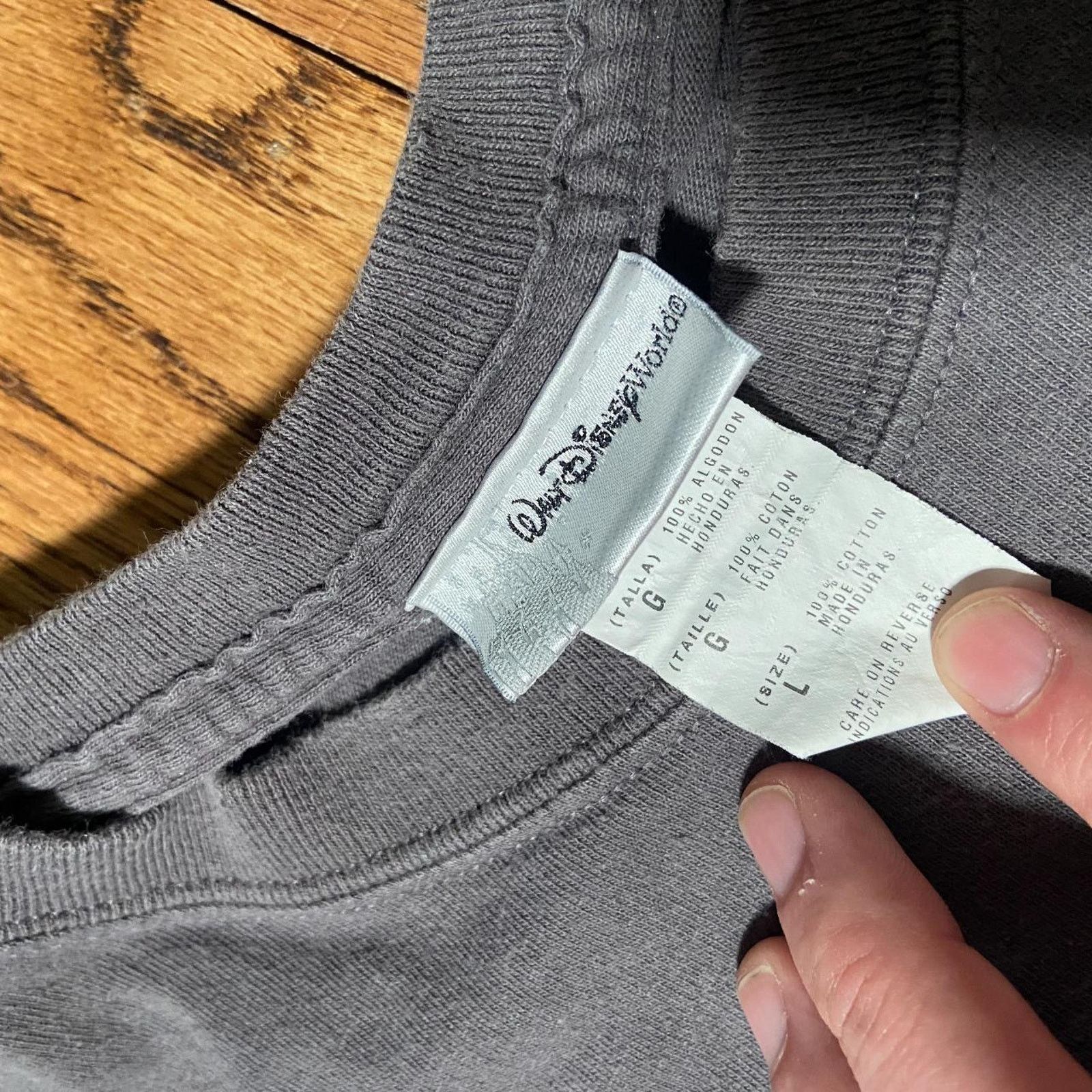 Hanes 90s grey disney grumpy Size US L / EU 52-54 / 3 - 3 Thumbnail