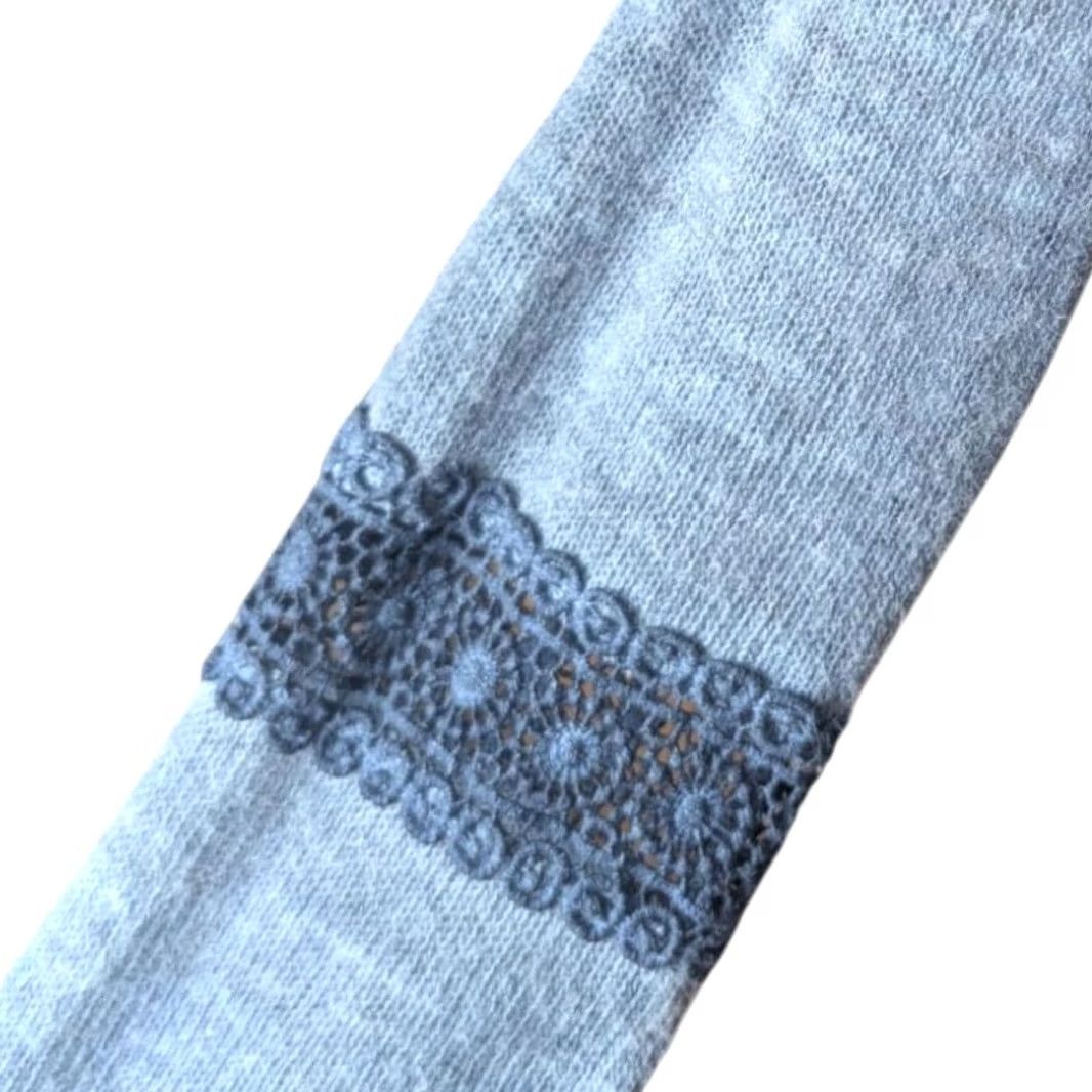 Vintage Tempo Paris Mohair Blend Blue Sweater Women Size S Crochet Lace Sequined Blouse Luxury Vintage Quiet Luxury Size S / US 4 / IT 40 - 5 Thumbnail
